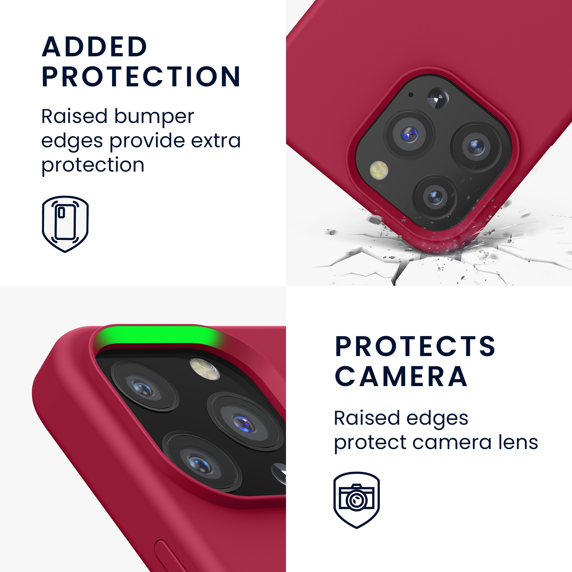 Kryt kwmobile soft-touch iPhone 13 Pro Sweet Cherry