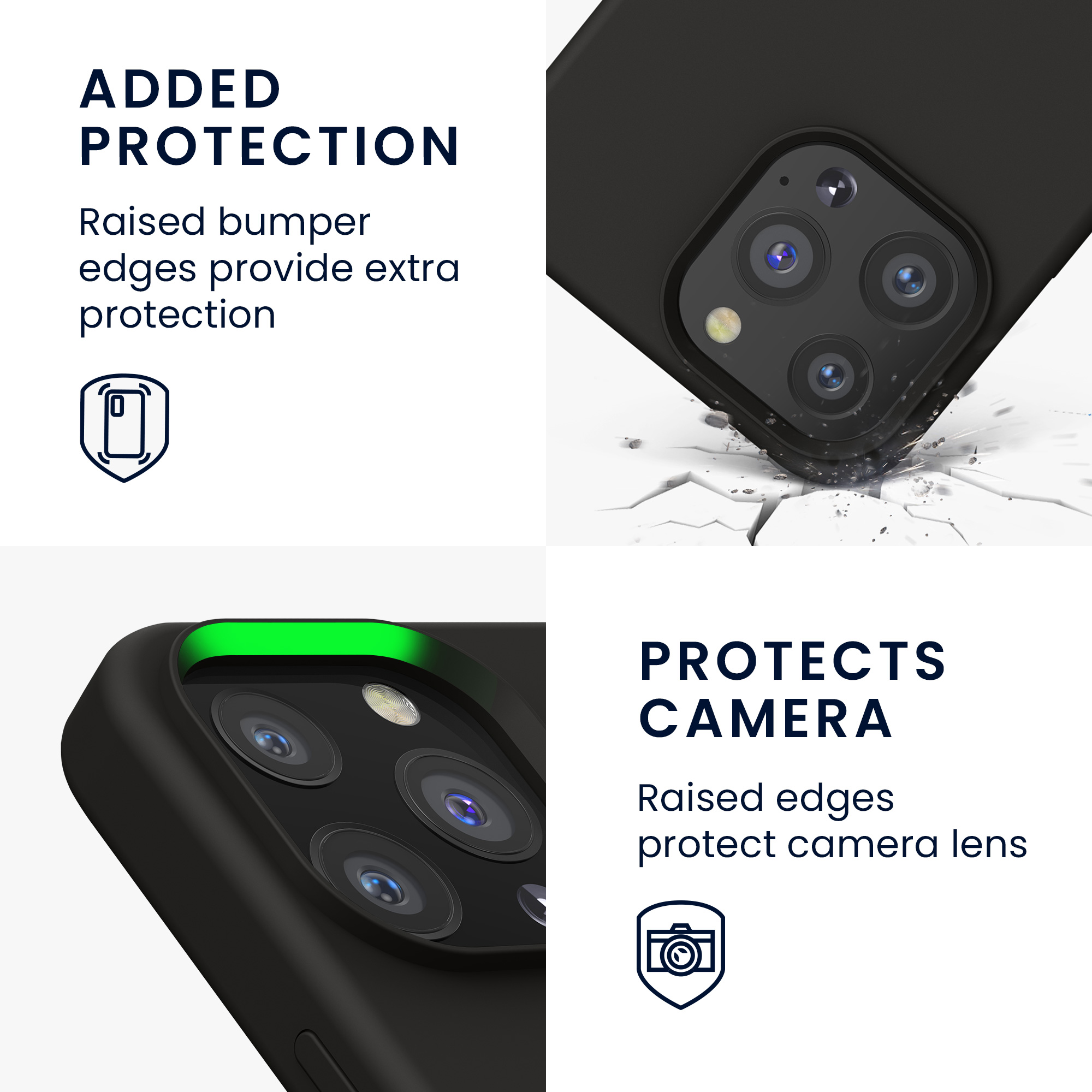 Pouzdro pro Apple iPhone 13 Pro kwmobile silikonové - matná černá