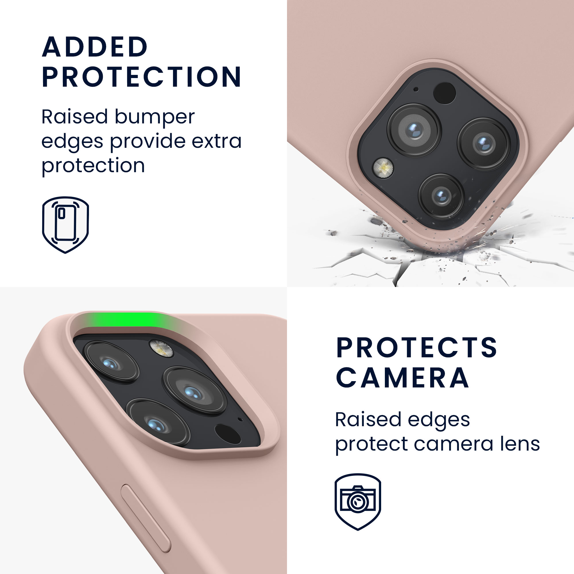 Kryt kwmobile soft-touch iPhone 13 Pro Max růžová