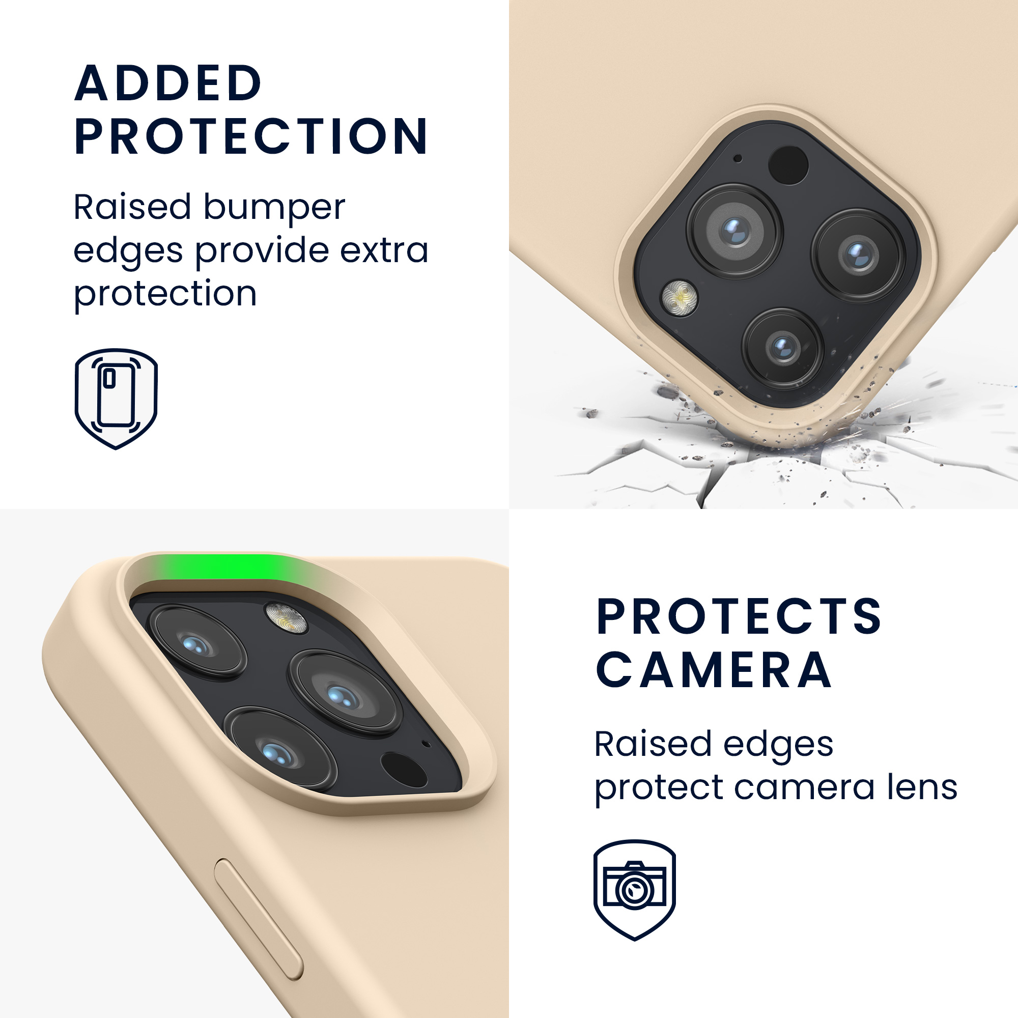 Kryt kwmobile soft-touch iPhone 13 Pro Max Mother Of Pearl