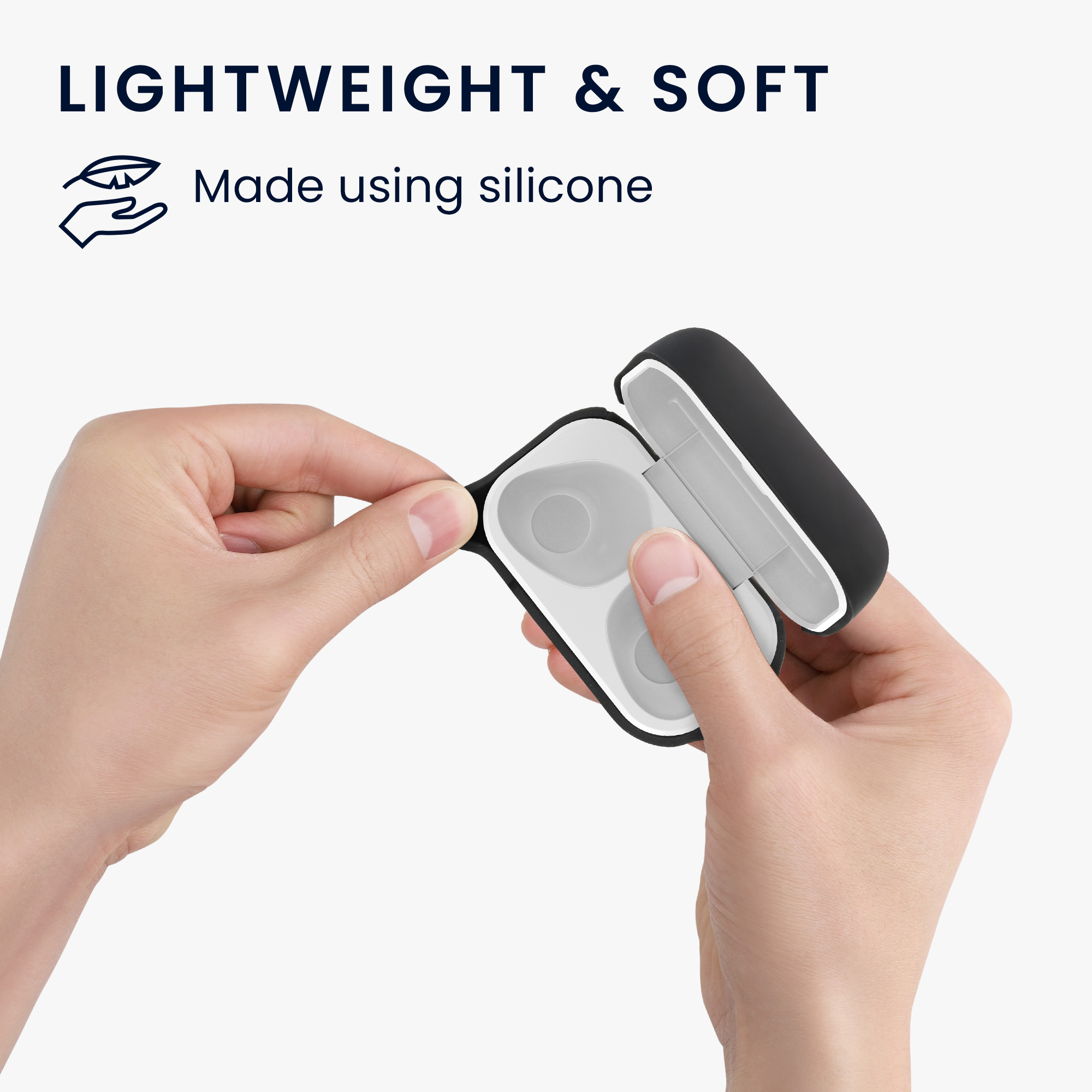 Silikonové pouzdro na sluchátka Sennheiser CX True Wireless černý