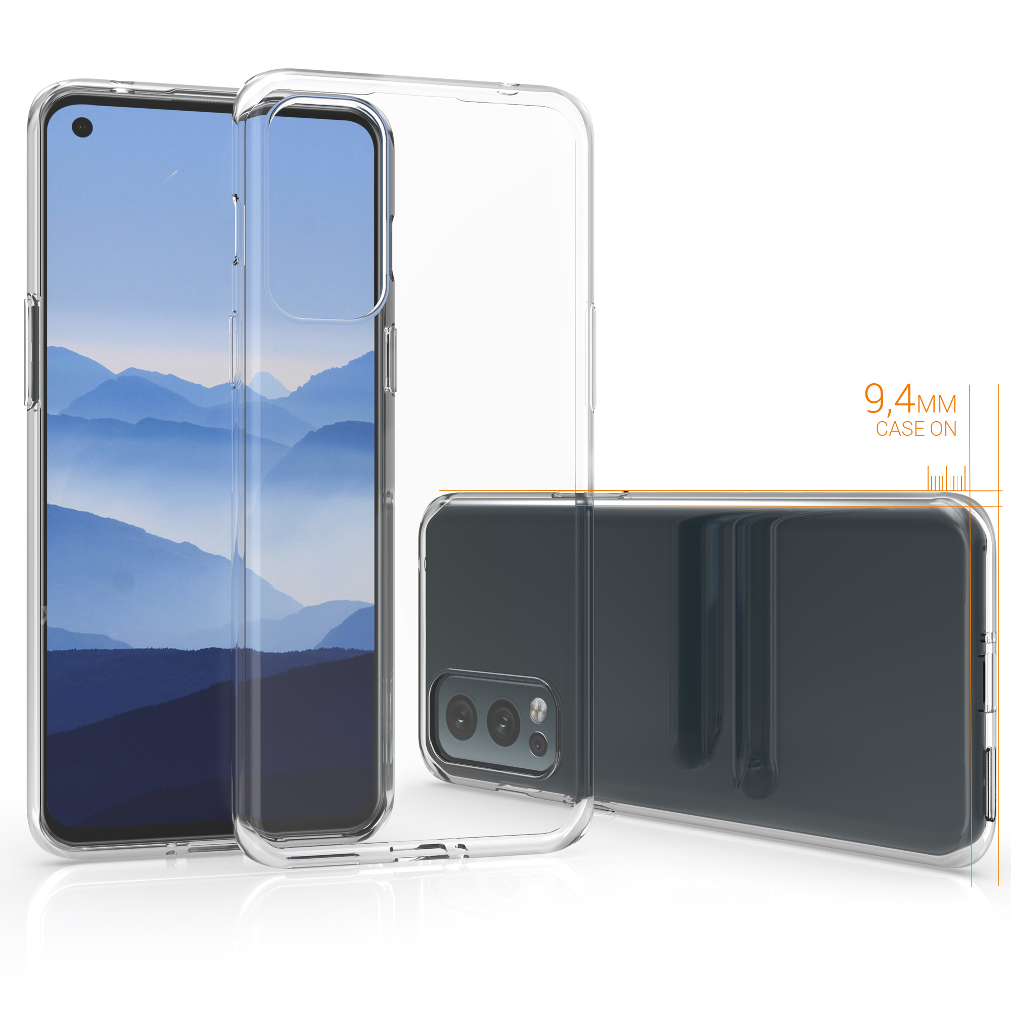 Tenký čirý TPU kryt pro OnePlus Nord 2 5G kwmobile ‑ čirá