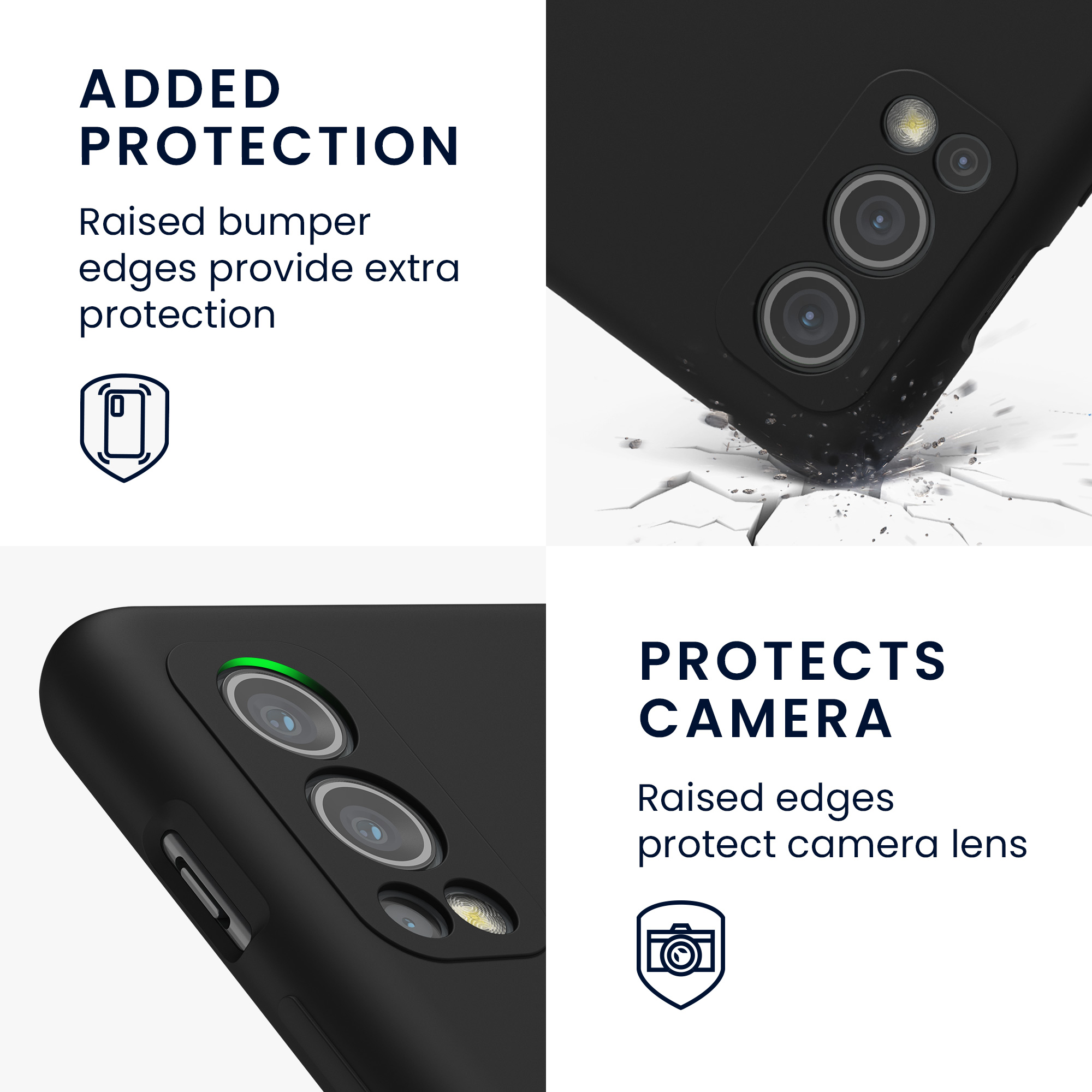 Kwmobile Silikonový kryt OnePlus Nord 2 5G matná černá