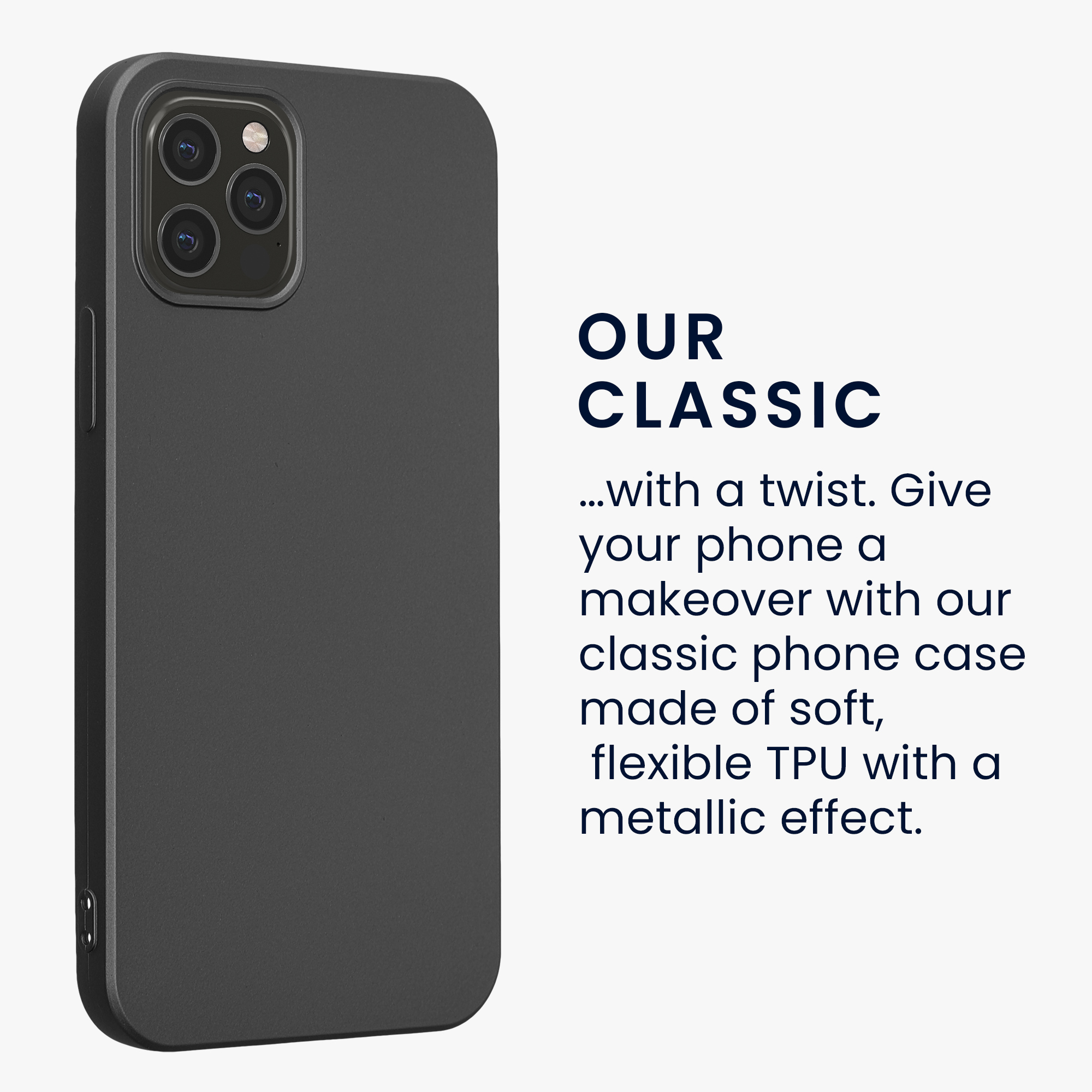 Metalický kryt kwmobile pro iPhone 12 / iPhone 12 Pro - metalická šedá