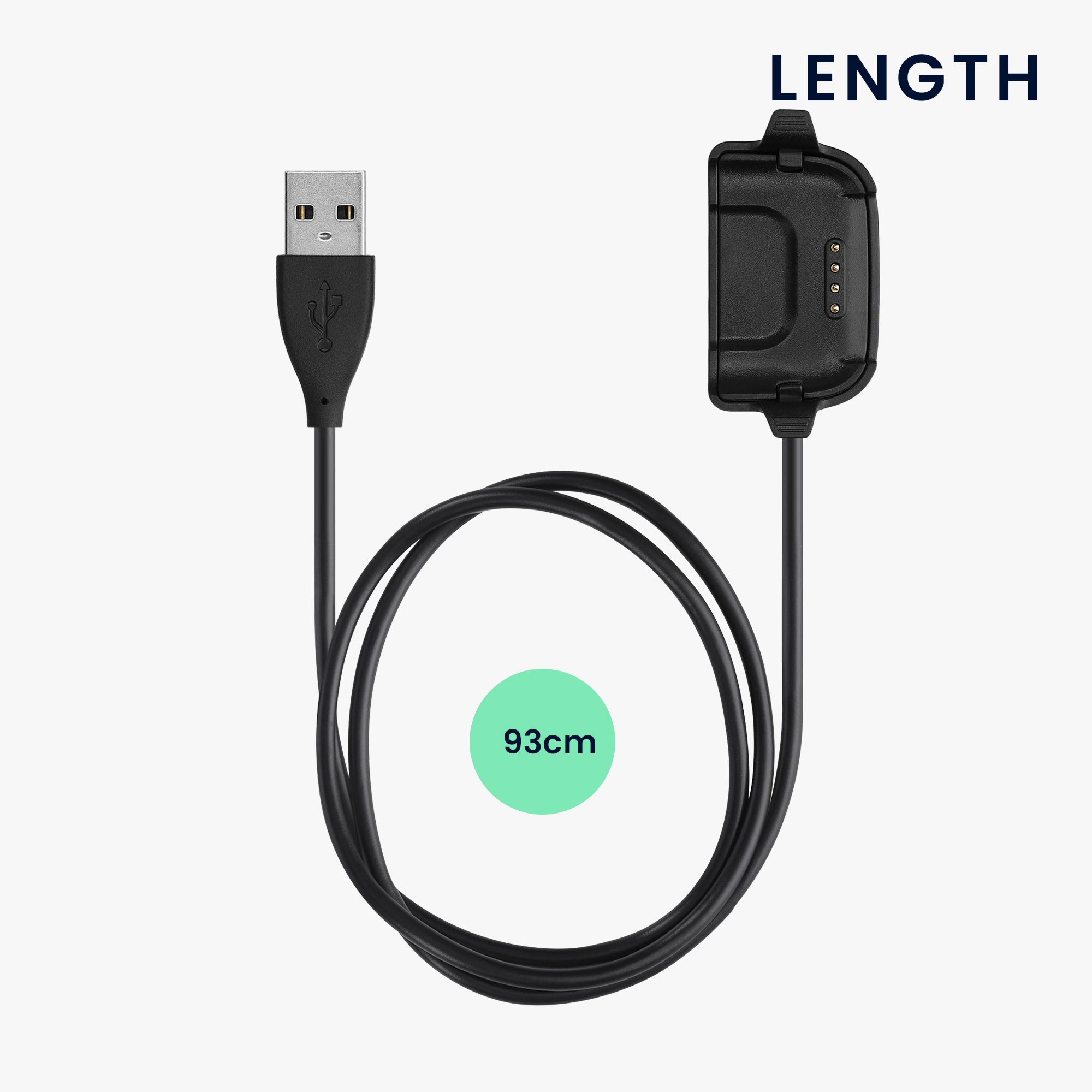Nabíjecí kabel kwmobile pro Willful ID205 / Yamay SW020 - černá