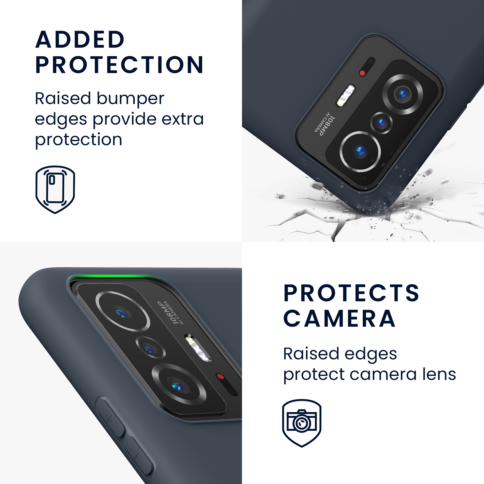 Kryt na mobil Xiaomi 11T / 11T Pro kwmobile TPU borůvková