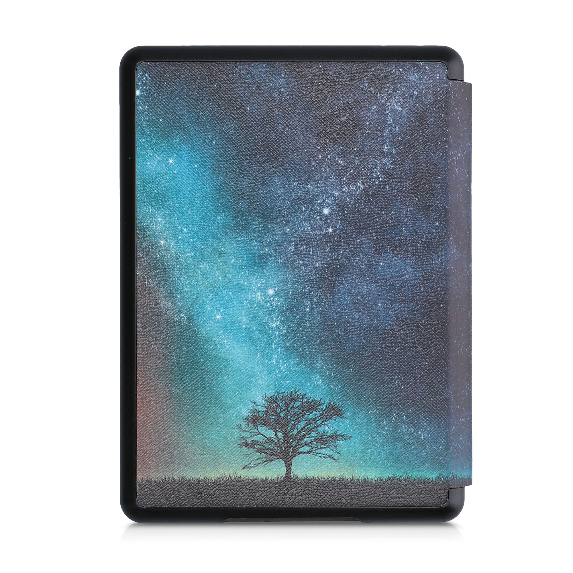 Pouzdro na čtečku kwmobile Amazon Kindle Paperwhite 11 Generation 2021 Case - Cosmic Nature modrá / šedá / černá