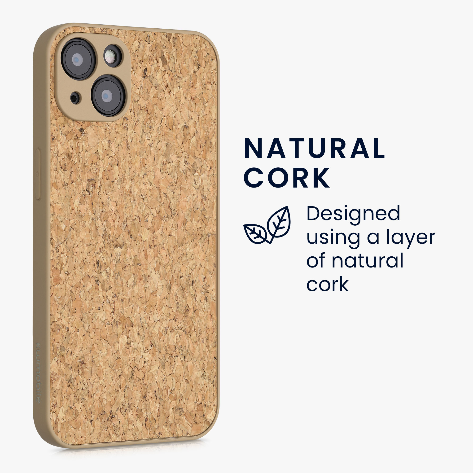 Kryt kwmobile korek iPhone 13 světle hnědá