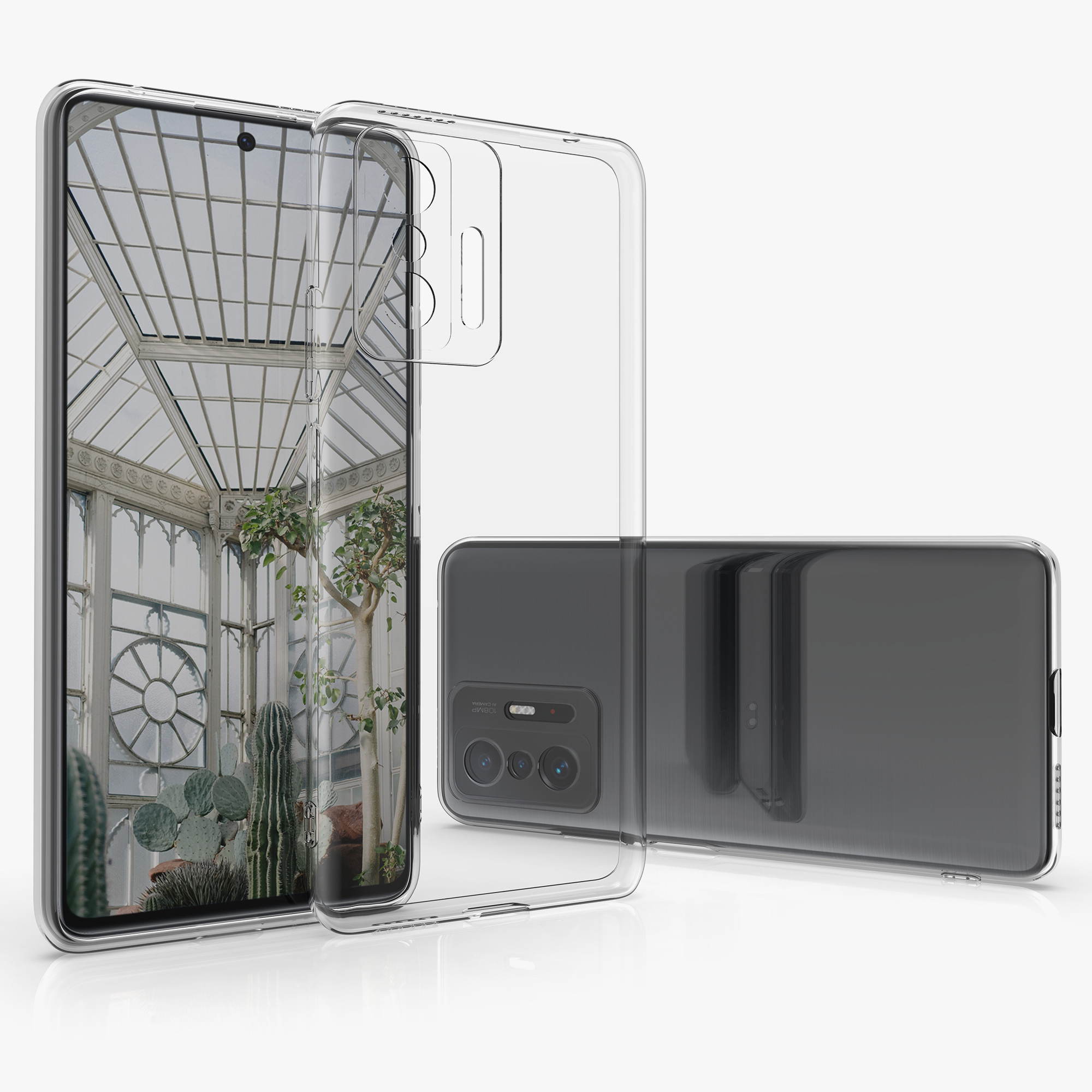 Čirý kryt na mobil Xiaomi 11T / 11T Pro kwmobile TPU