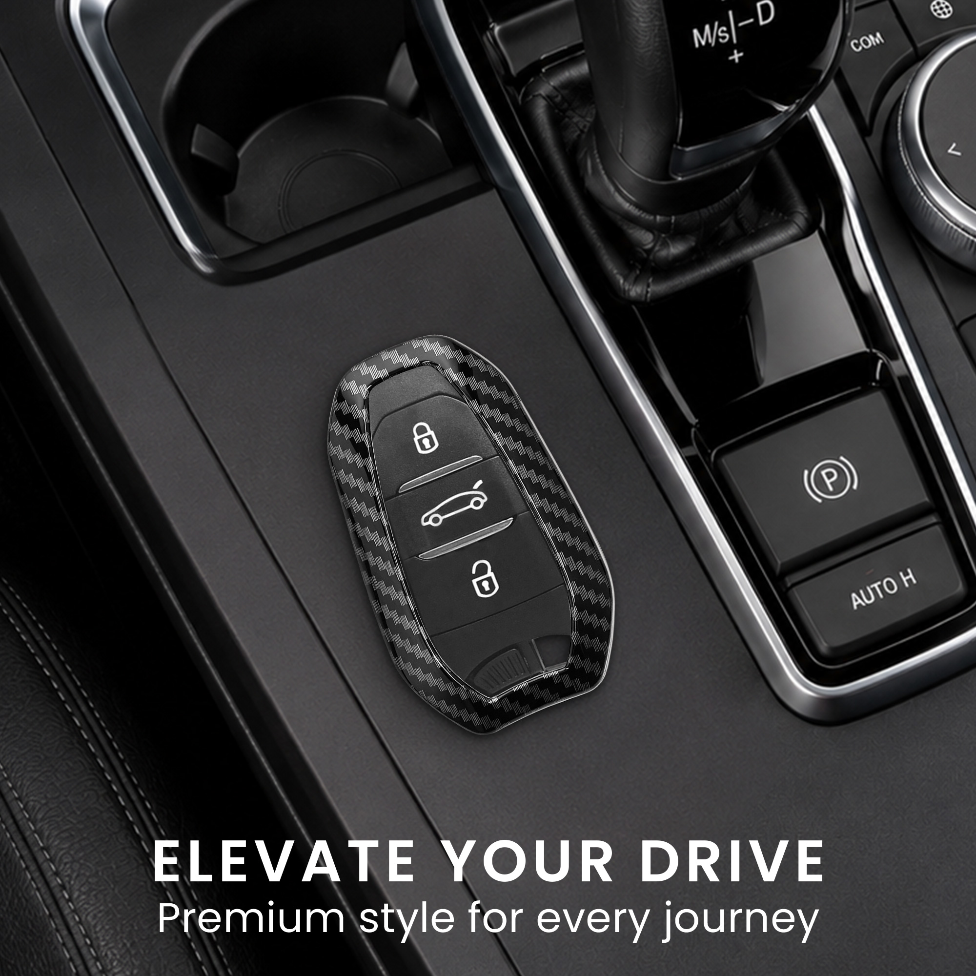 Pouzdro na klíč od auta Peugeot Citroen 3 Button Car Key Smart Key (only Keyless Go) kwmobil...