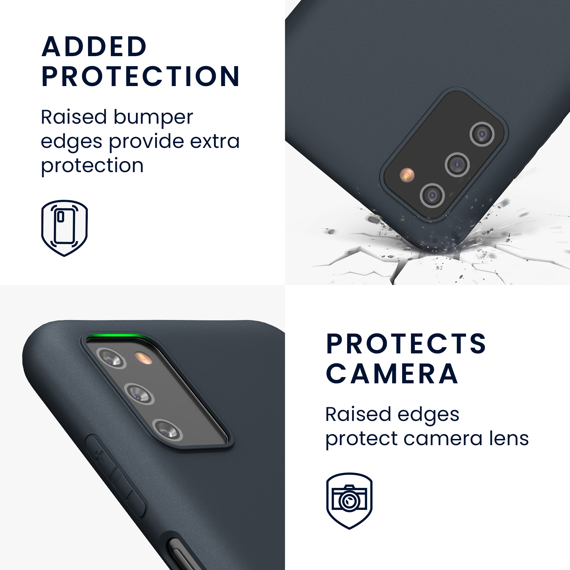 Kryt na mobil Samsung Galaxy A03s kwmobile TPU borůvkově modrý