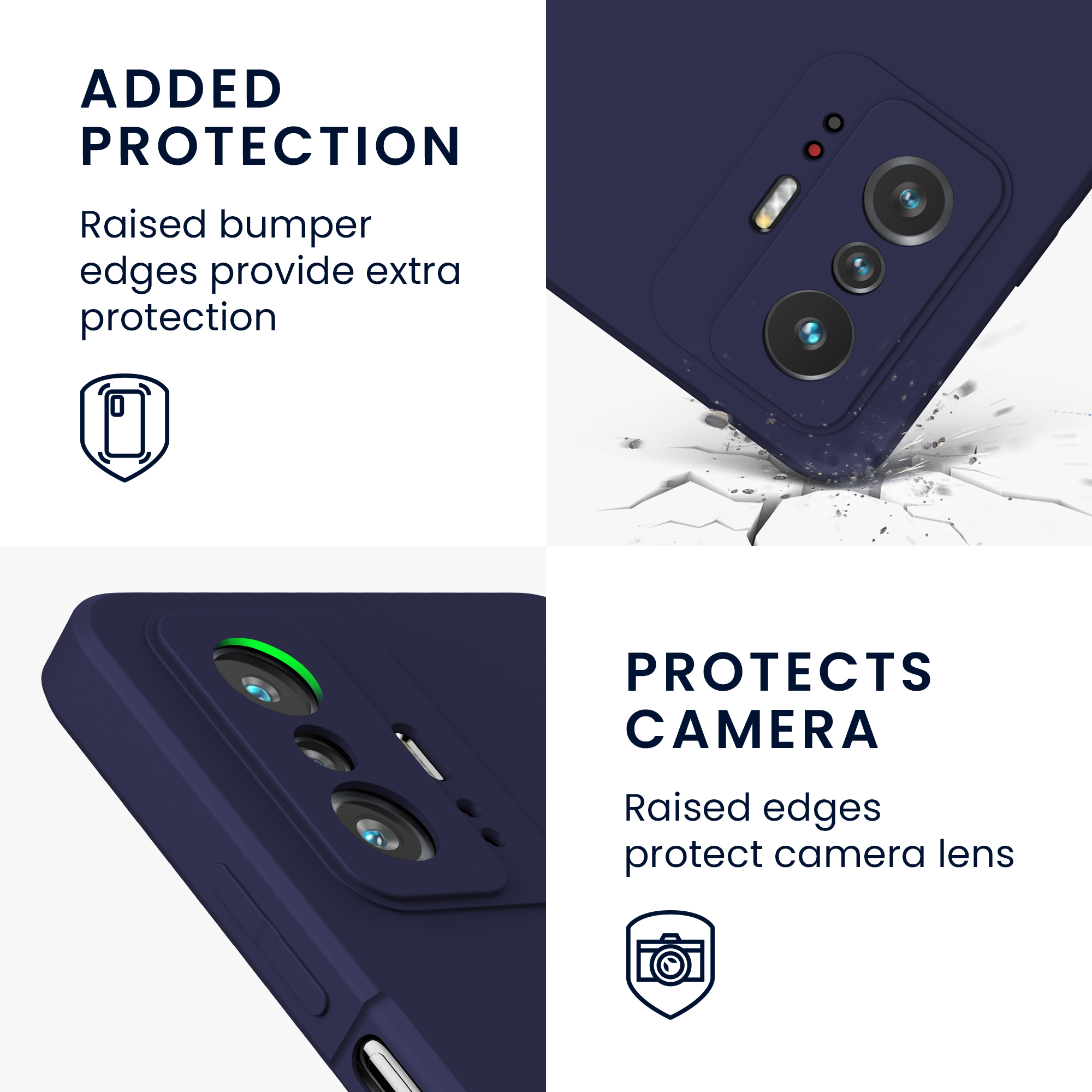 Kryt na mobil Xiaomi 11T / 11T Pro kwmobile TPU hluboký oceán