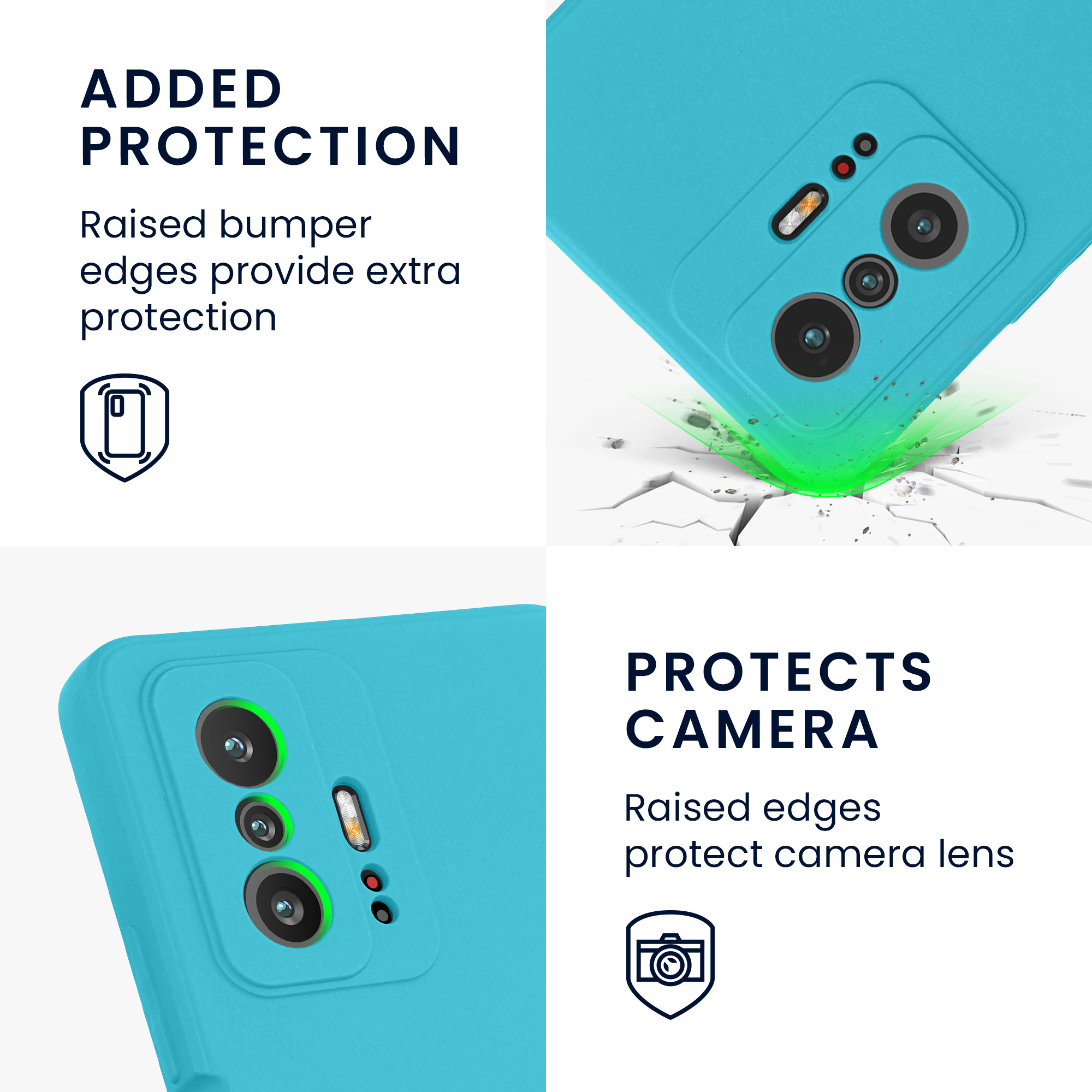 Kryt na mobil Xiaomi 11T / 11T Pro kwmobile TPU chladný ledovec