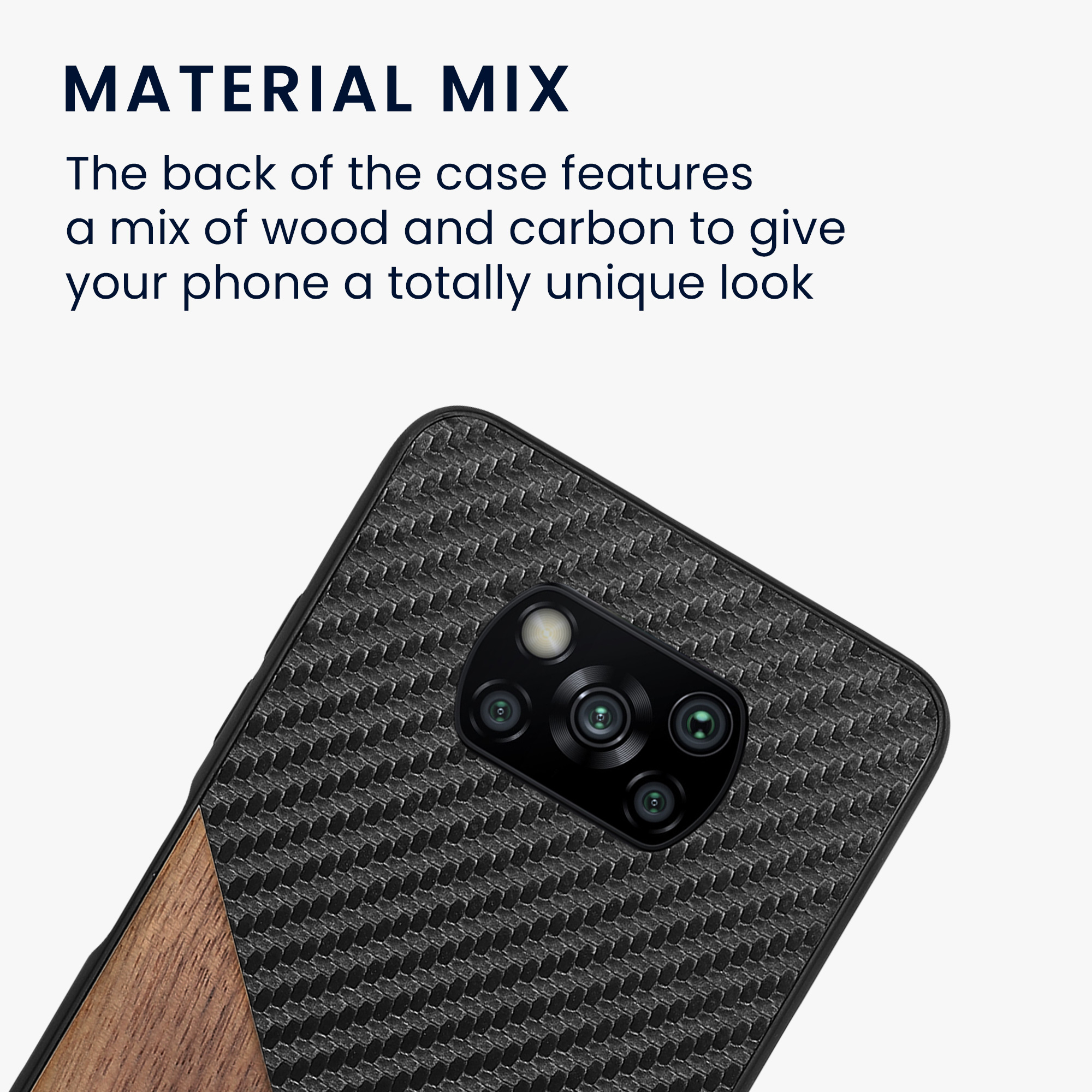 Kryt Xiaomi Poco X3 NFC silikonový TPU tmavě hnědá/černá kwmobile
