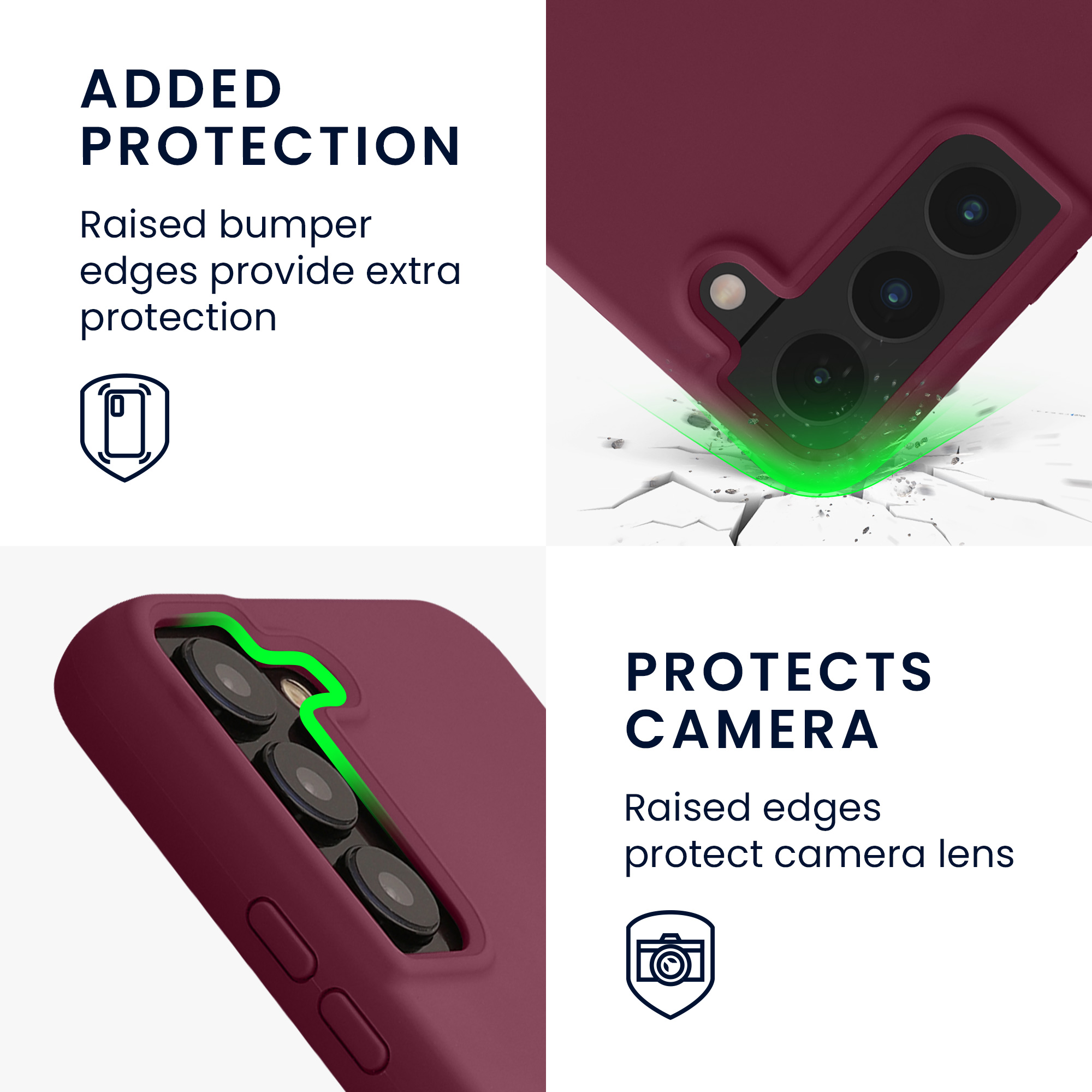 Kryt na mobil Galaxy S22 kwmobile Soft Cover purpurová magenta