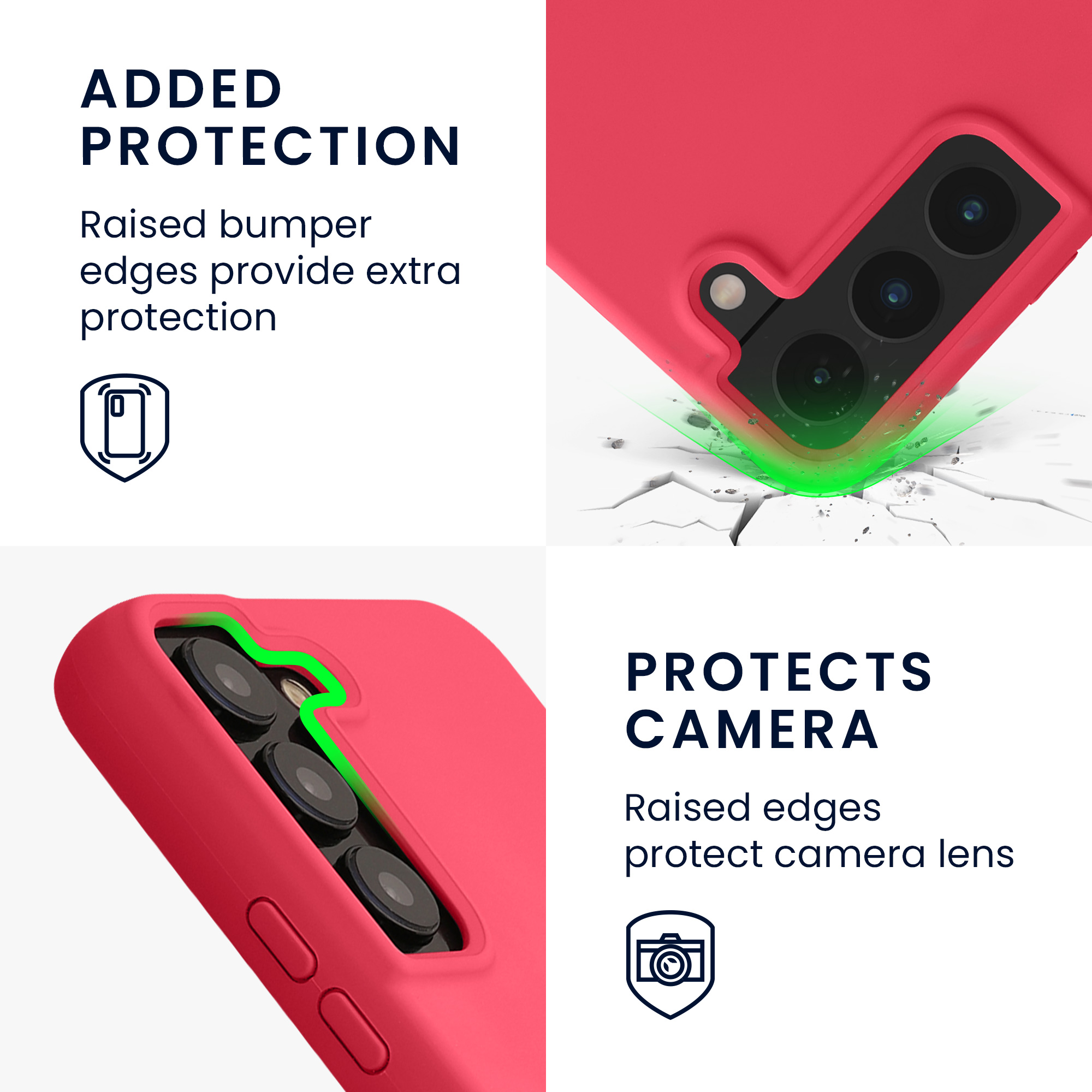 Kryt na mobil Galaxy S22 kwmobile Soft Cover wireless charging awesome pink