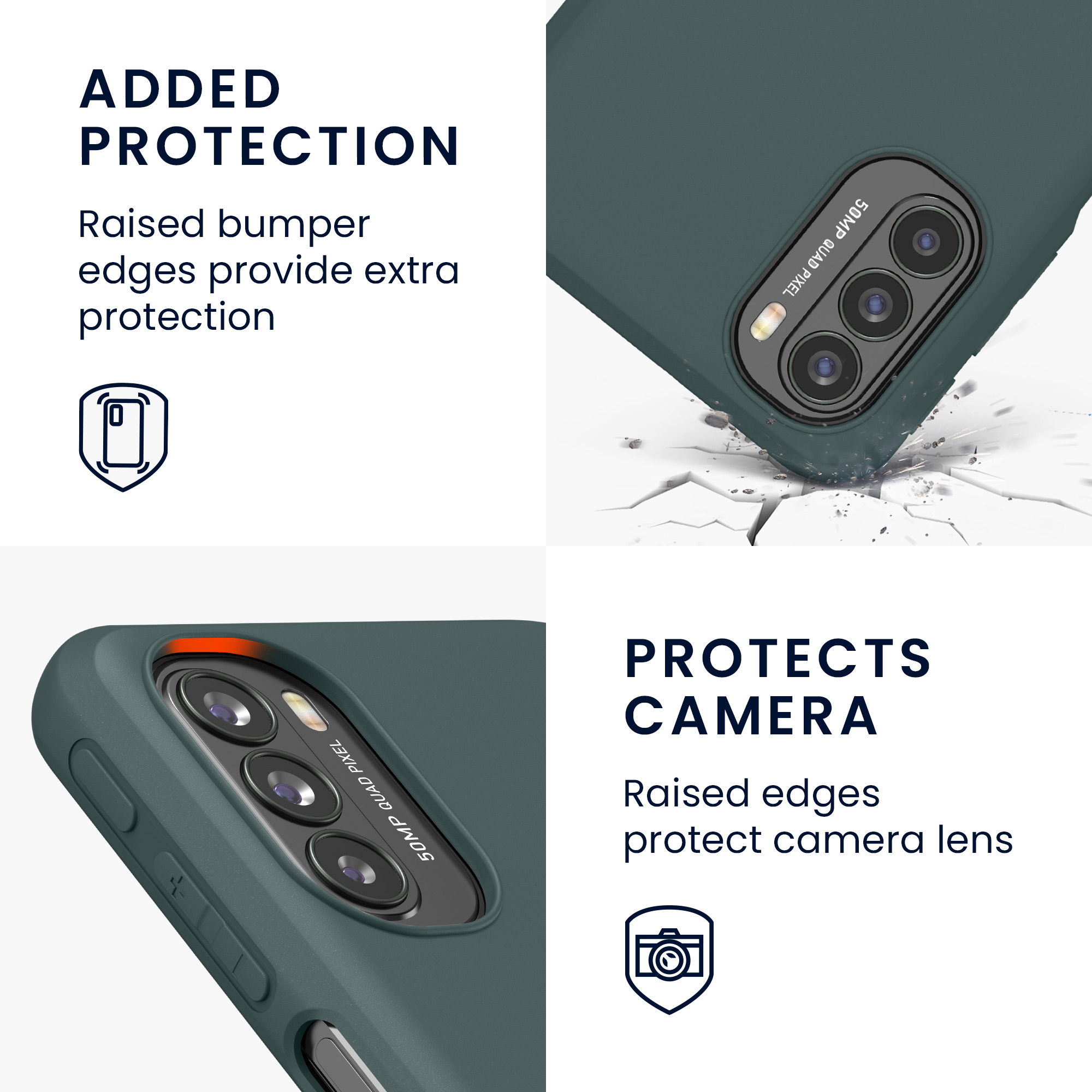 Silikonový kryt kwmobile pro Motorola Moto G31 / Moto G41 - Lesní zelená