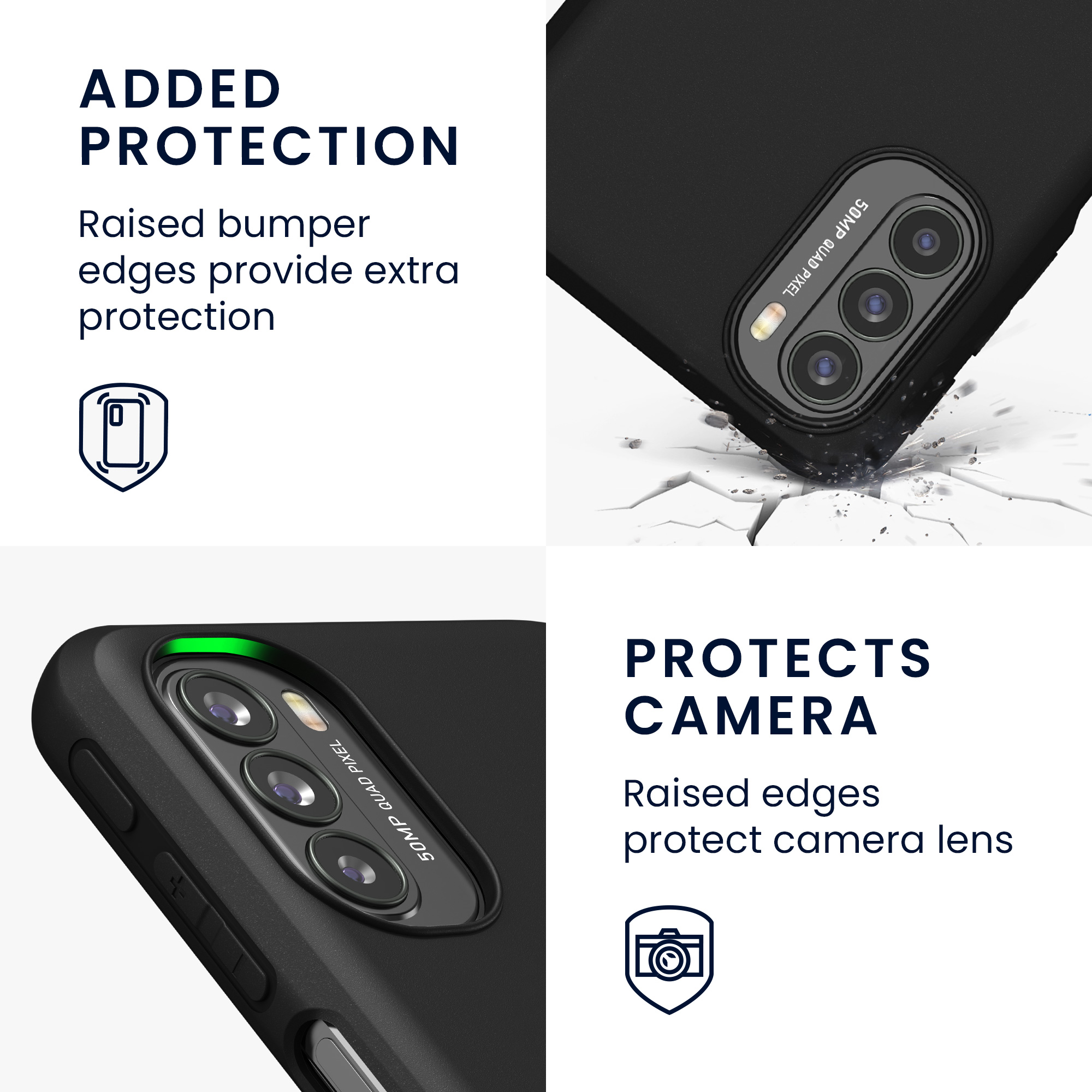 Silikonový kryt kwmobile pro Motorola Moto G31 / Moto G41 - Matná černá