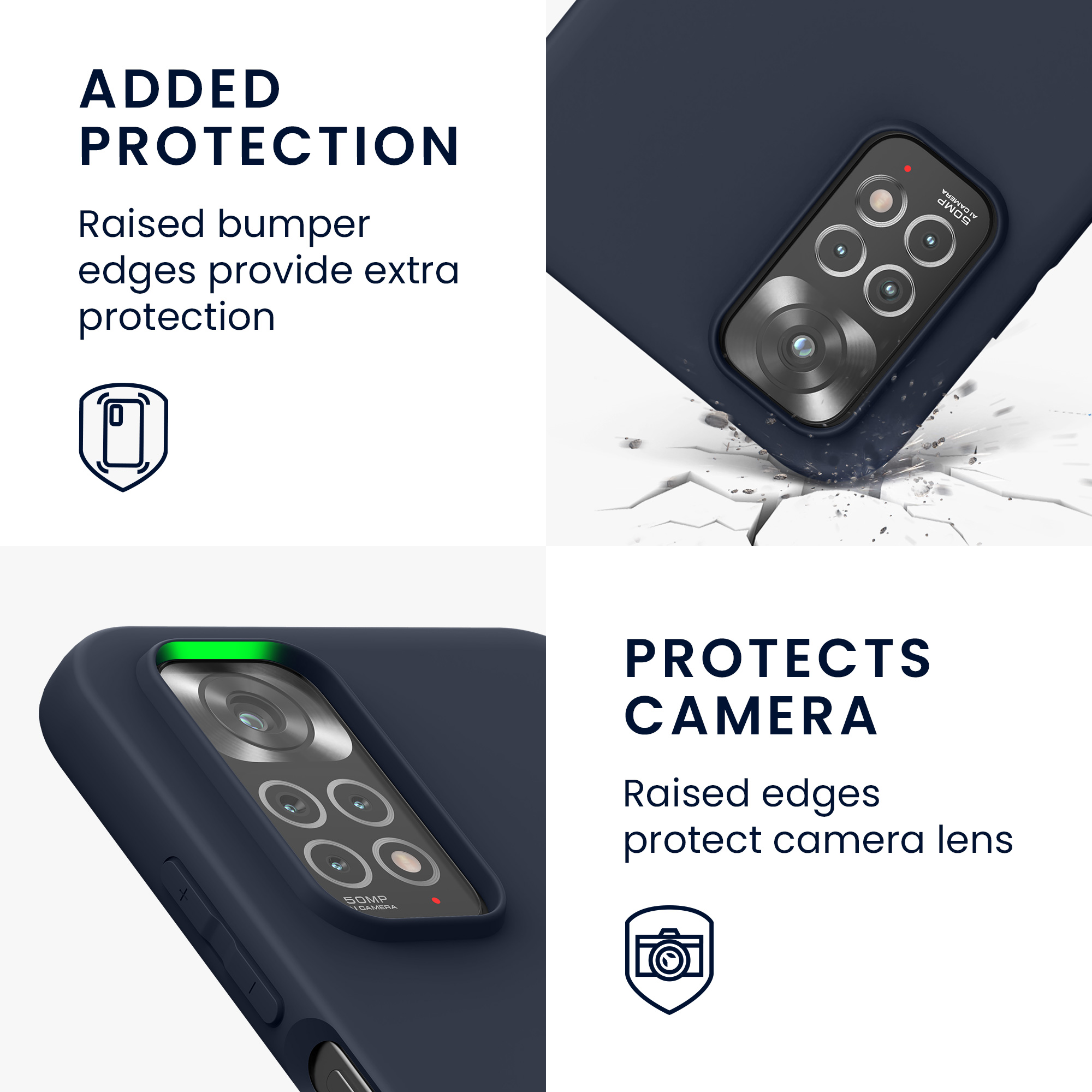 Kryt Xiaomi Redmi Note 11 silikonový TPU borůvková modrá kwmobile