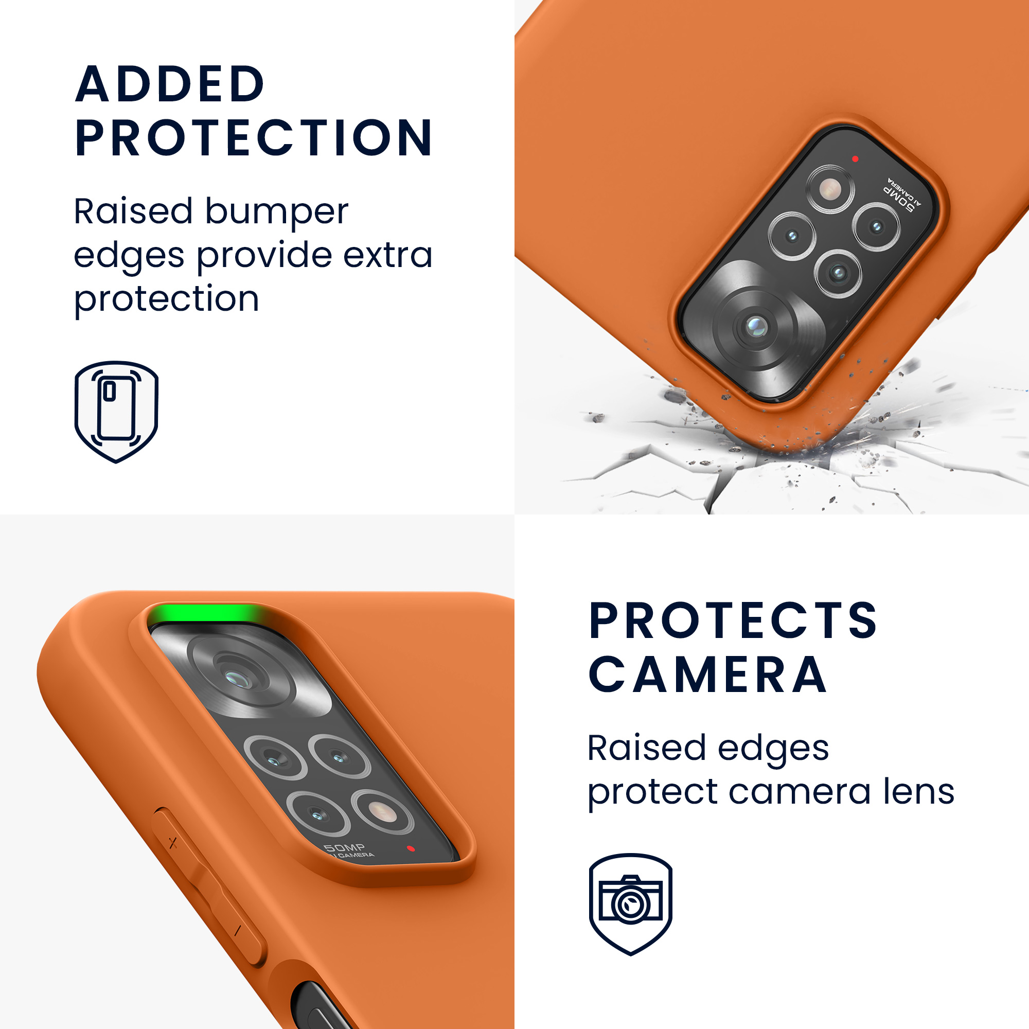 Kryt Xiaomi Redmi Note 11 silikonový TPU červená kwmobile