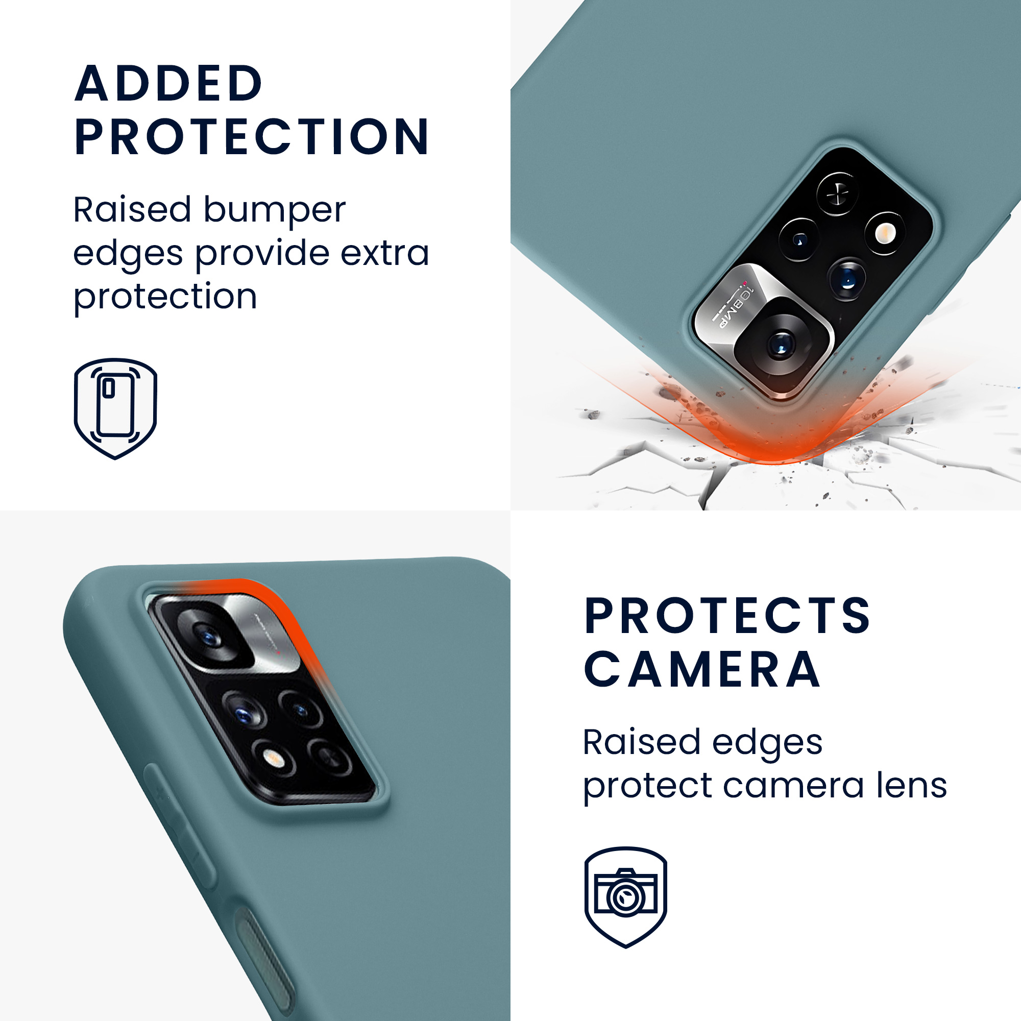 Kryt Xiaomi Redmi Note 11 Pro silikonový TPU červená kwmobile