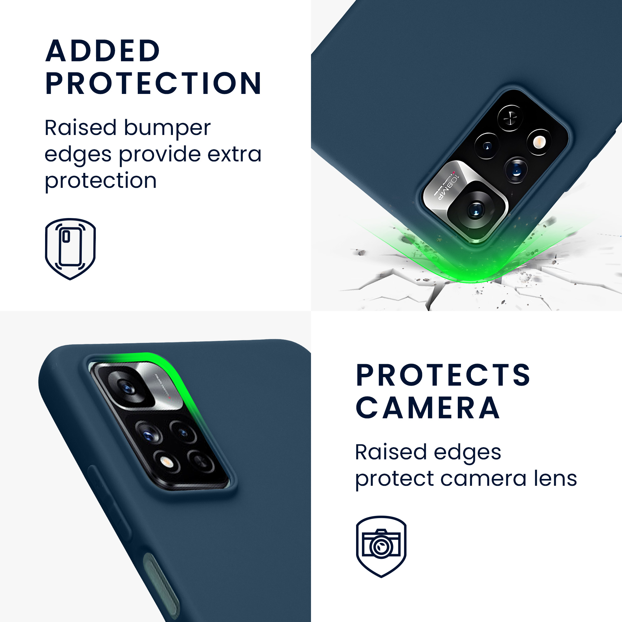 Kryt Xiaomi Redmi Note 11 Pro silikonový TPU modrá kwmobile
