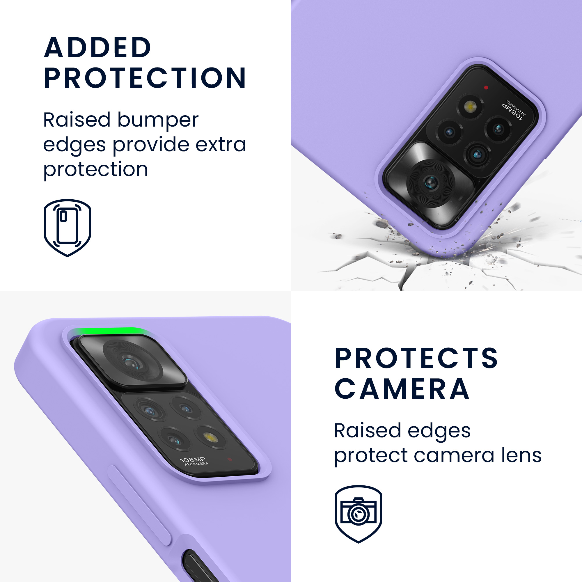 Kryt Xiaomi Redmi Note 11 Pro silikonový TPU levandulová kwmobile