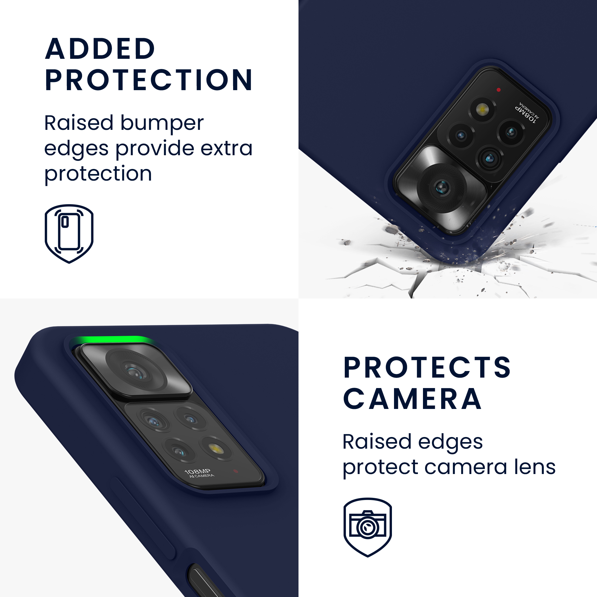 Kryt Xiaomi Redmi Note 11 Pro silikonový TPU červená kwmobile