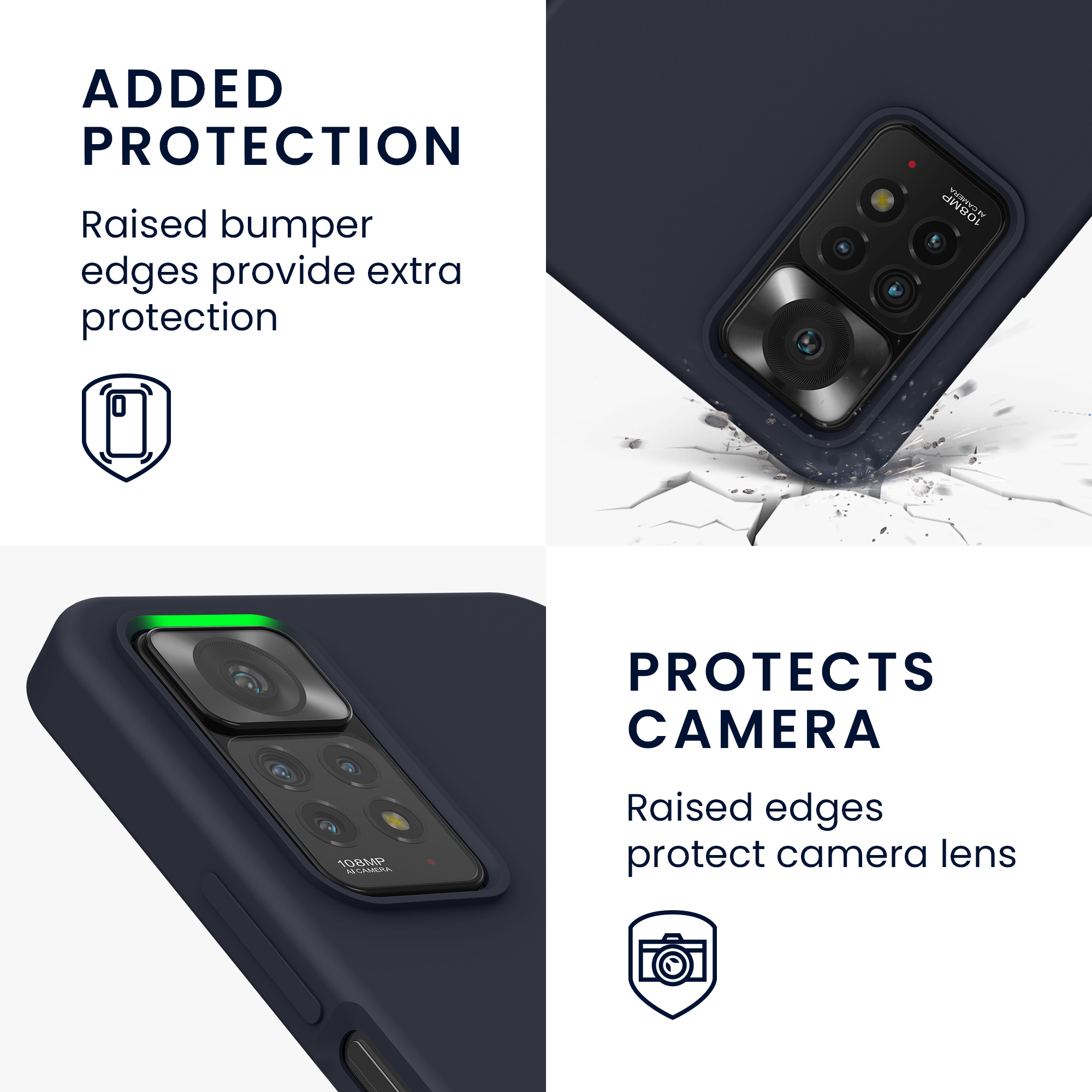 Kryt Xiaomi Redmi Note 11 Pro silikonový TPU borůvková modrá kwmobile