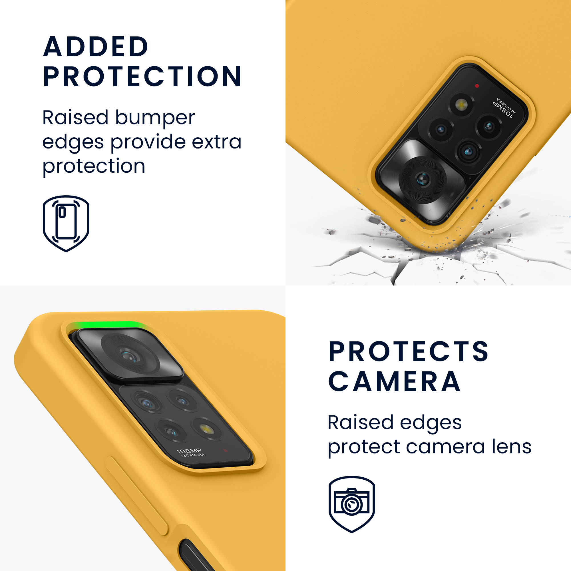 Kryt Xiaomi Redmi Note 11 Pro silikonový TPU červená kwmobile
