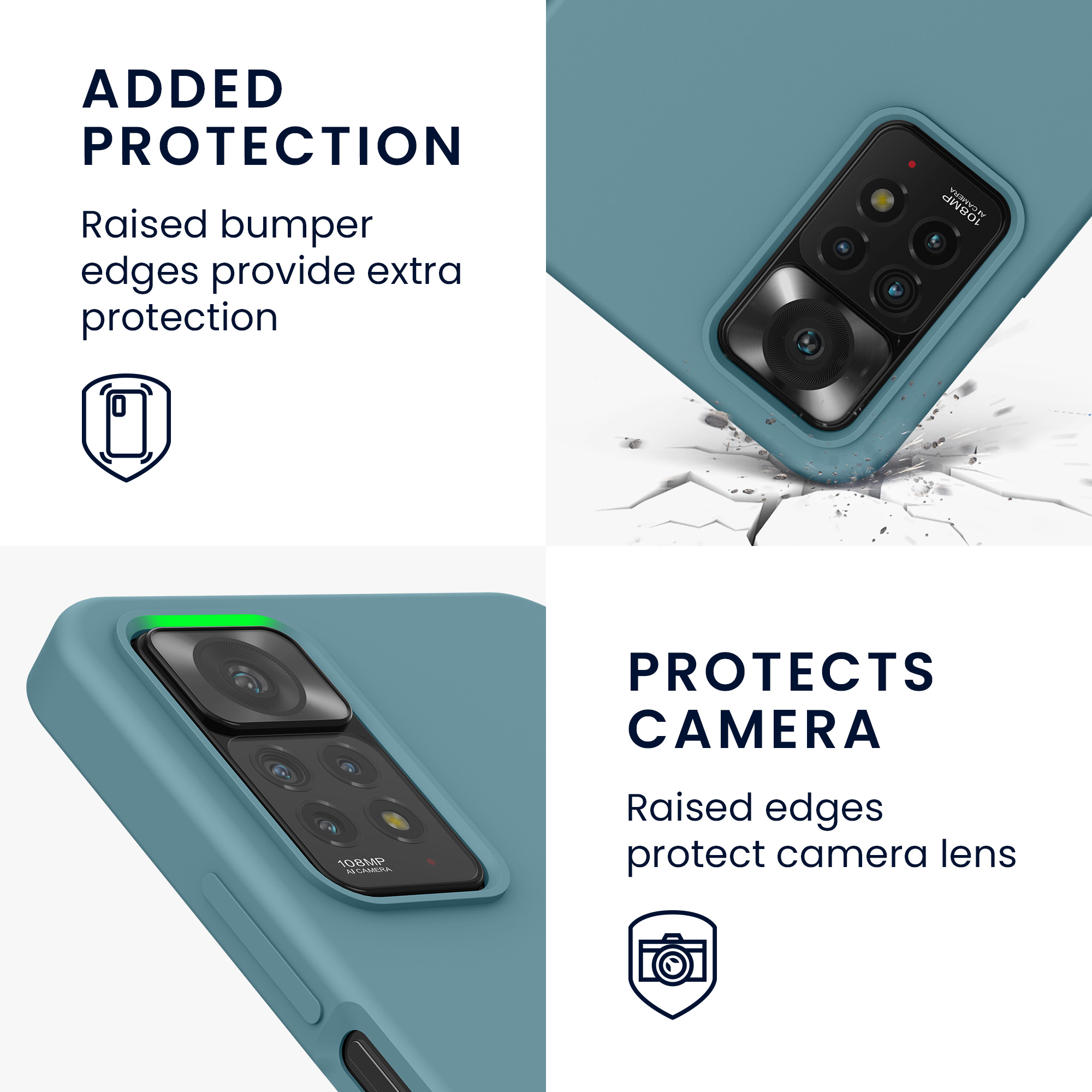 Kryt Xiaomi Redmi Note 11 Pro silikonový TPU arktická noc kwmobile