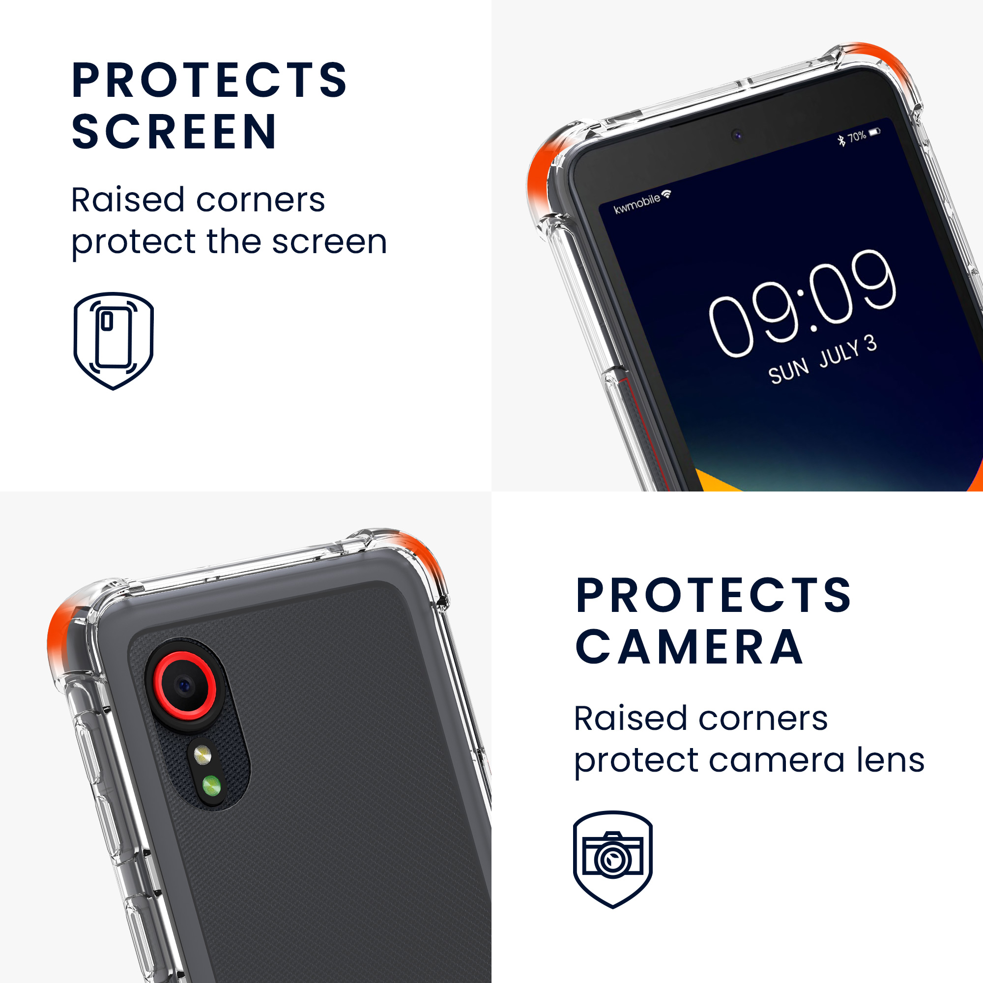 Crossbody pouzdro kwmobile pro Samsung Galaxy Xcover 5 - čirá