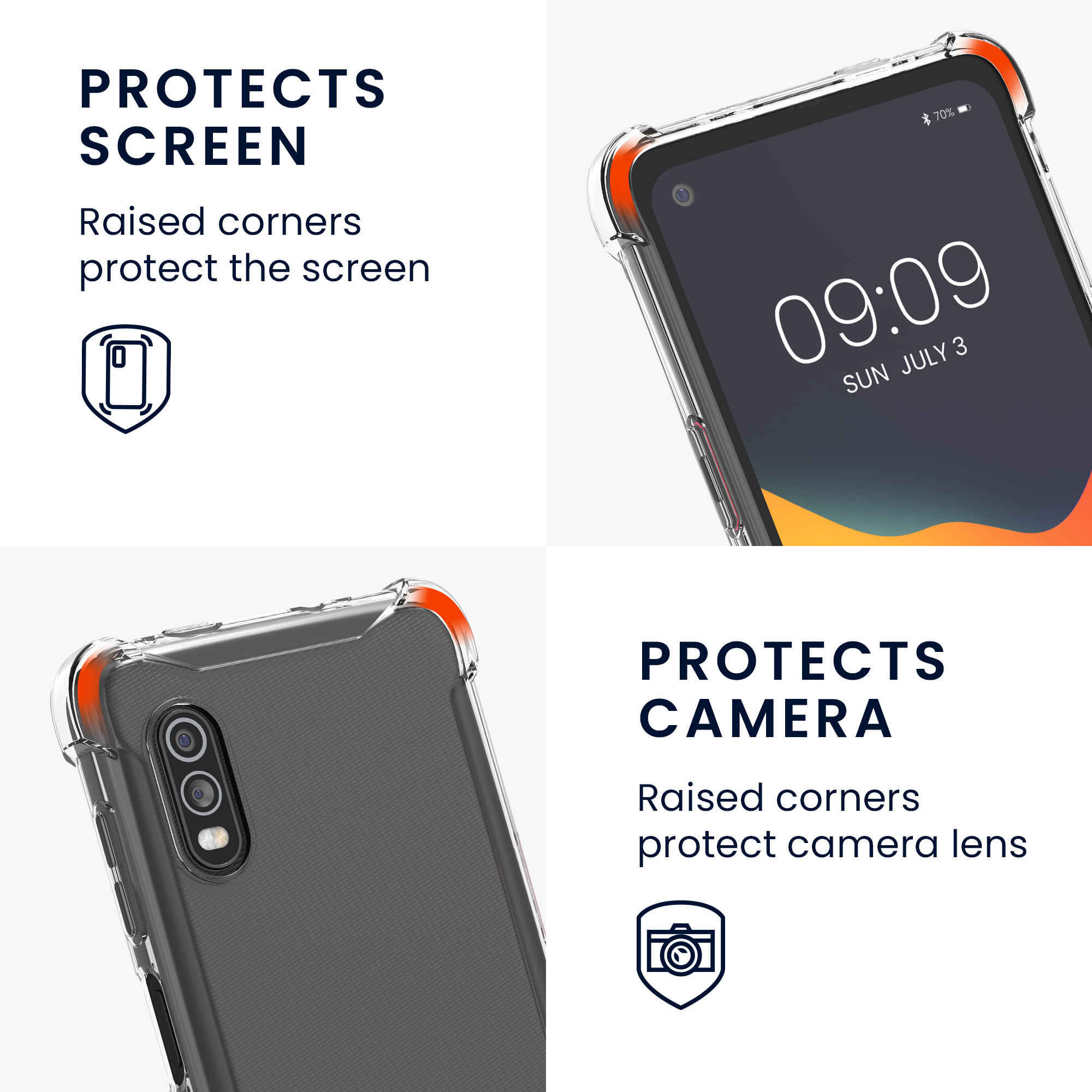 Crossbody pouzdro kwmobile pro Samsung Galaxy Xcover Pro - čirá