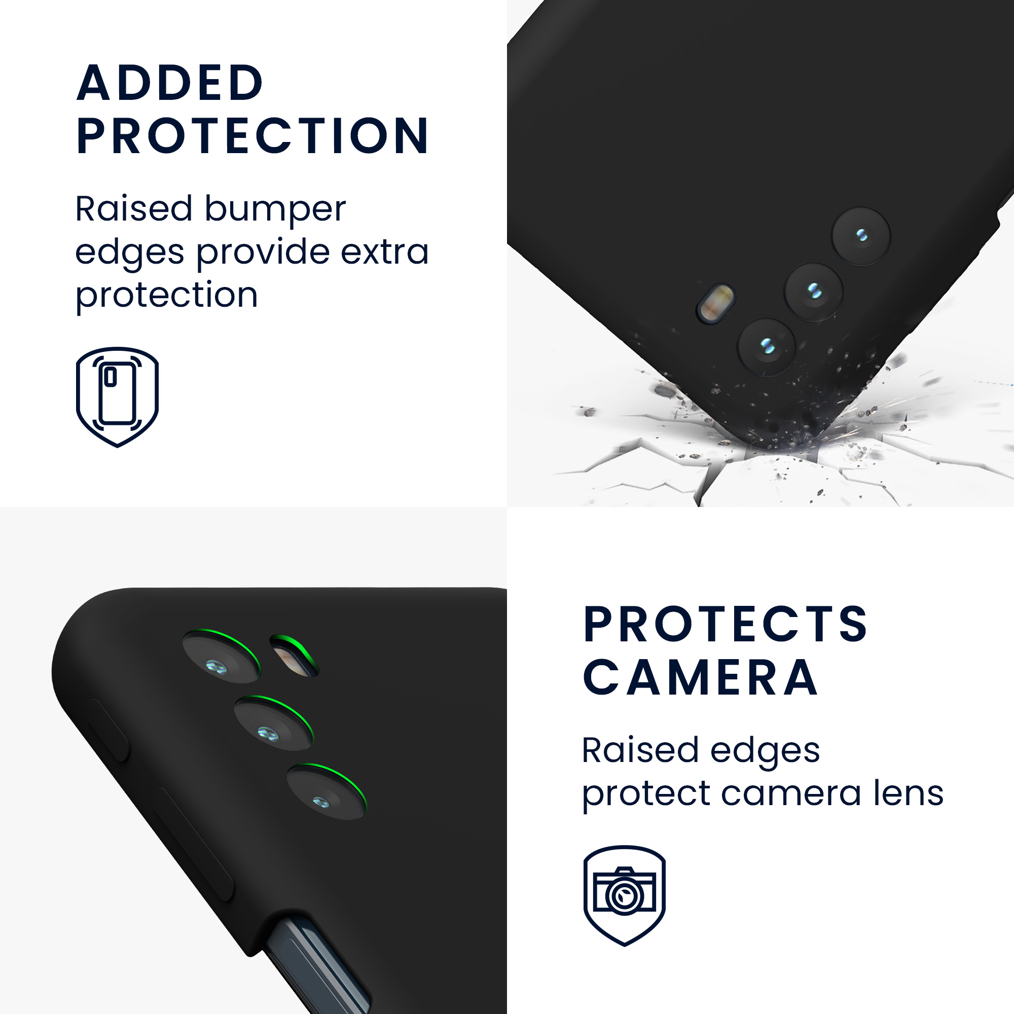Silikonový kryt kwmobile pro Motorola Moto G31 / Moto G41 - Černá