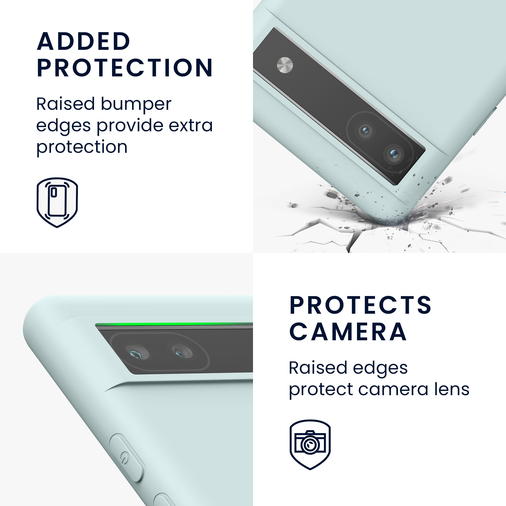 Pouzdro pro Google Pixel 6a kwmobile TPU - světle mátová