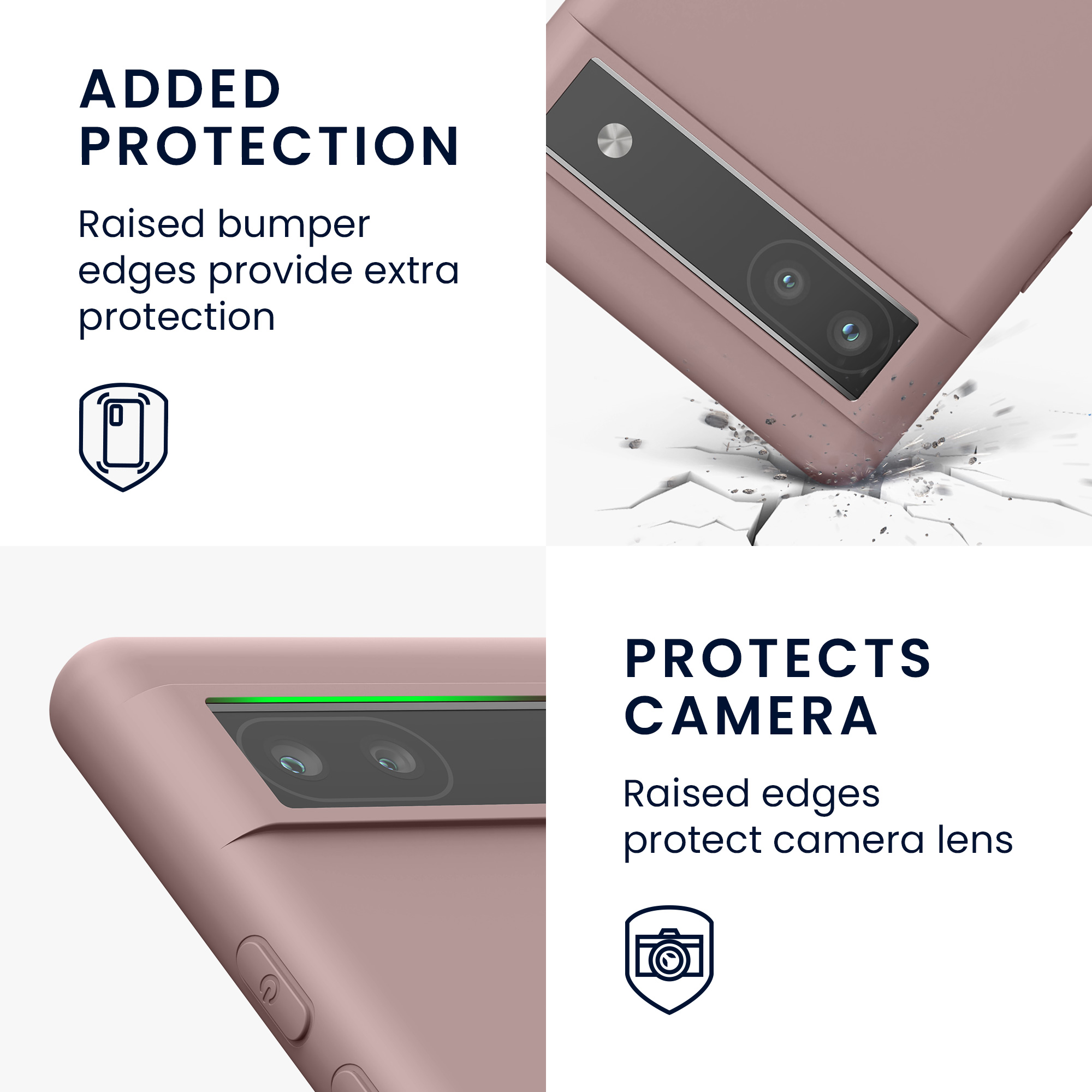 Pouzdro pro Google Pixel 6a kwmobile TPU - světle lila