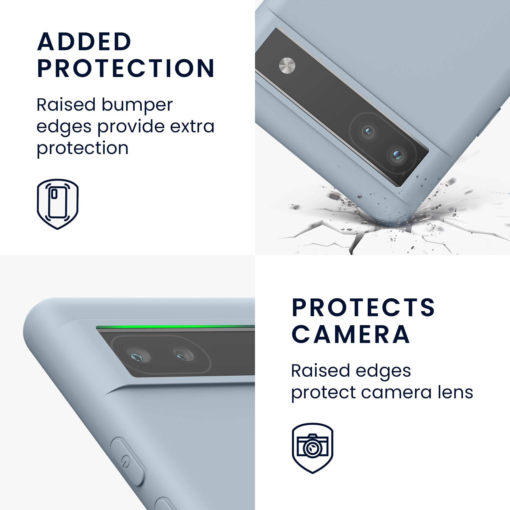 Pouzdro pro Google Pixel 6a kwmobile TPU - světle modrá
