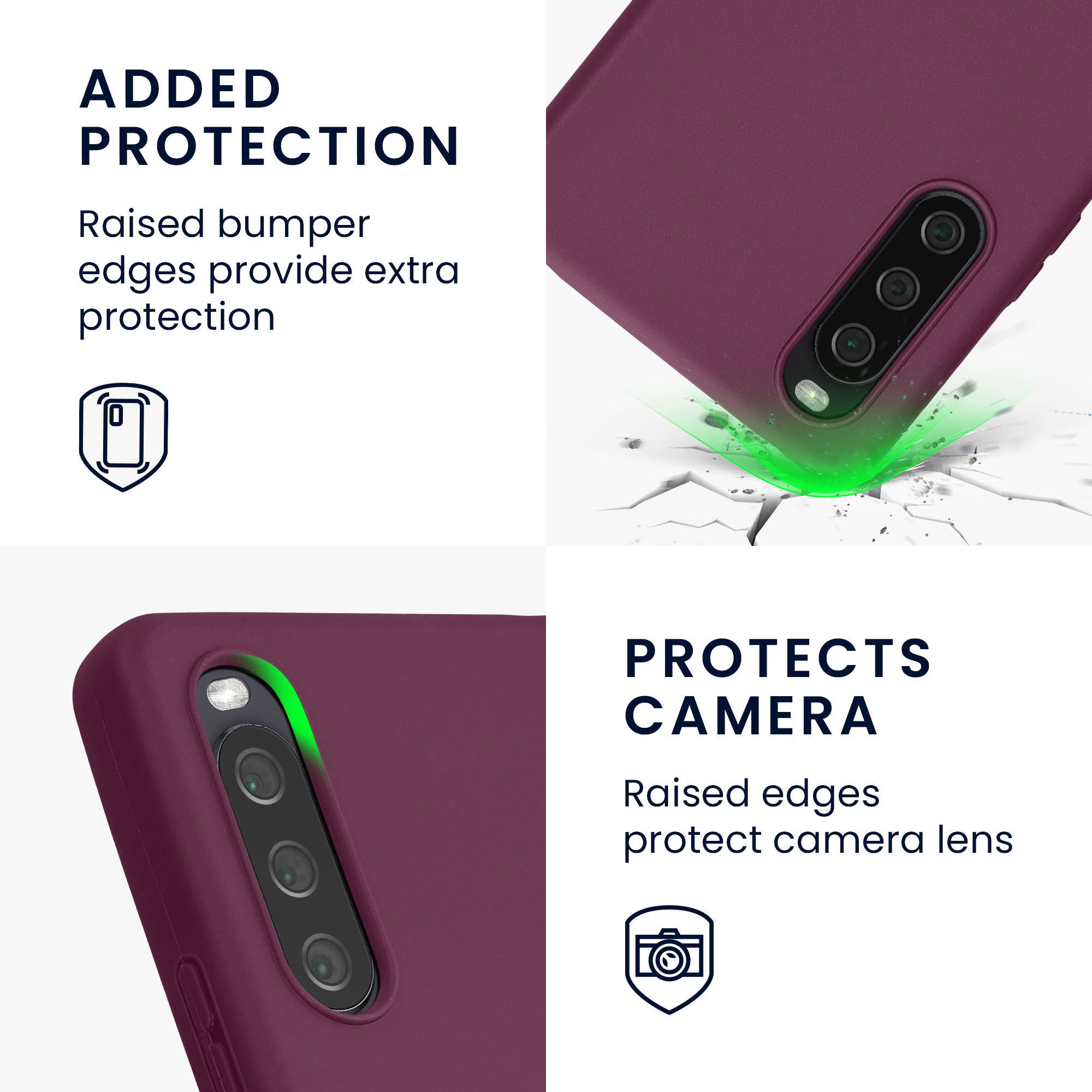 Kryt na mobil kwmobile - Sony Xperia 10 IV - vínově fialová