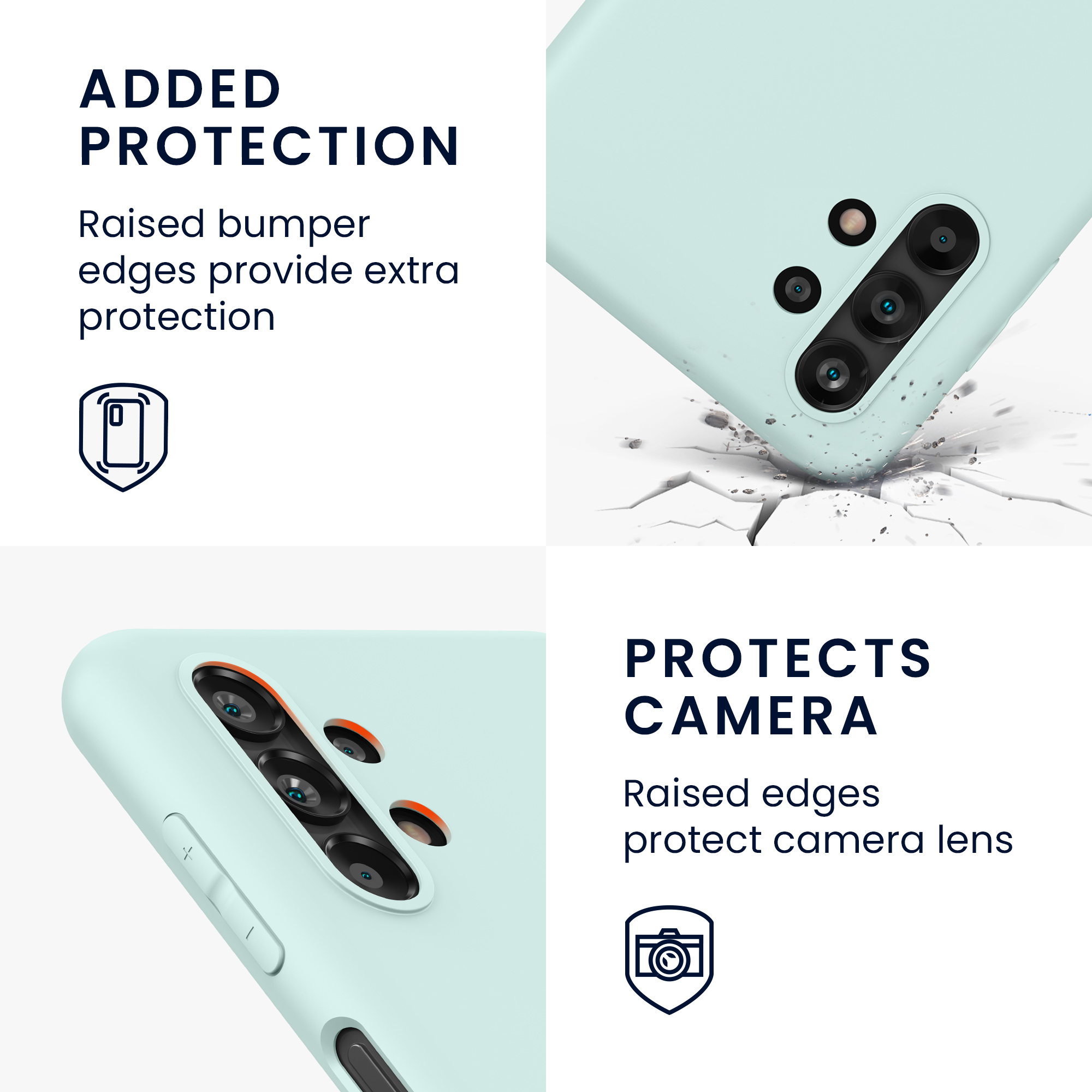 Kryt na mobil Samsung Galaxy A13 4G kwmobile TPU Chladná mátová