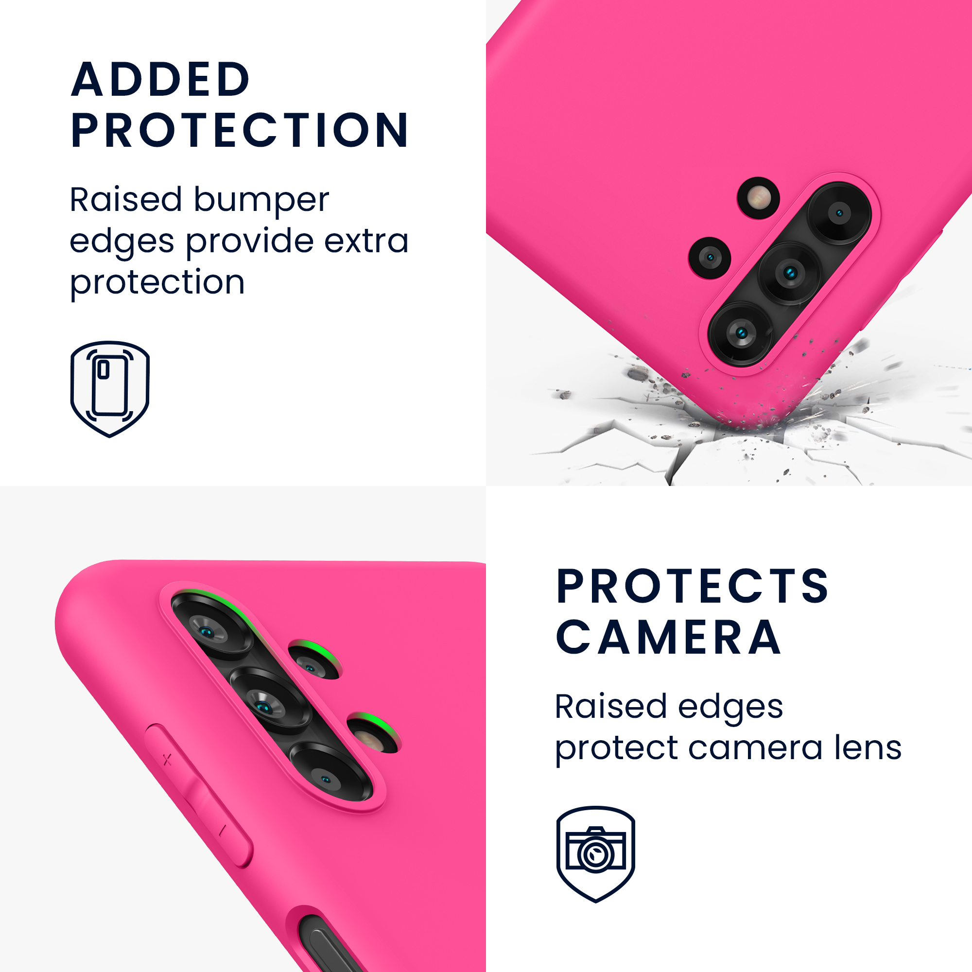 Kryt na mobil Samsung Galaxy A13 4G kwmobile TPU Neonová růžová