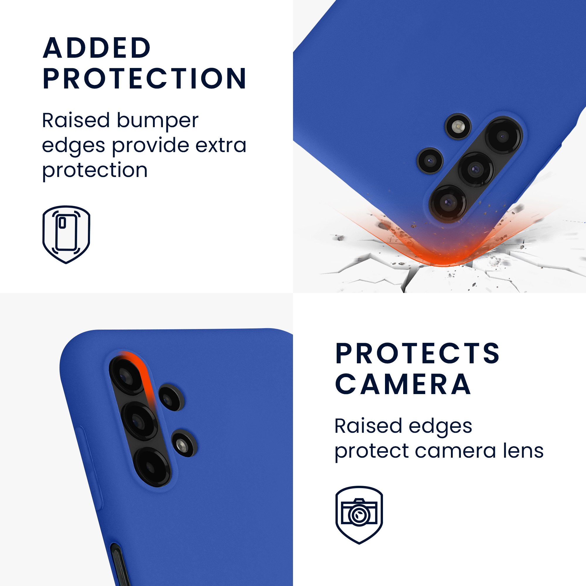 Pouzdro pro Samsung Galaxy A13 4G kwmobile TPU - baltská modrá