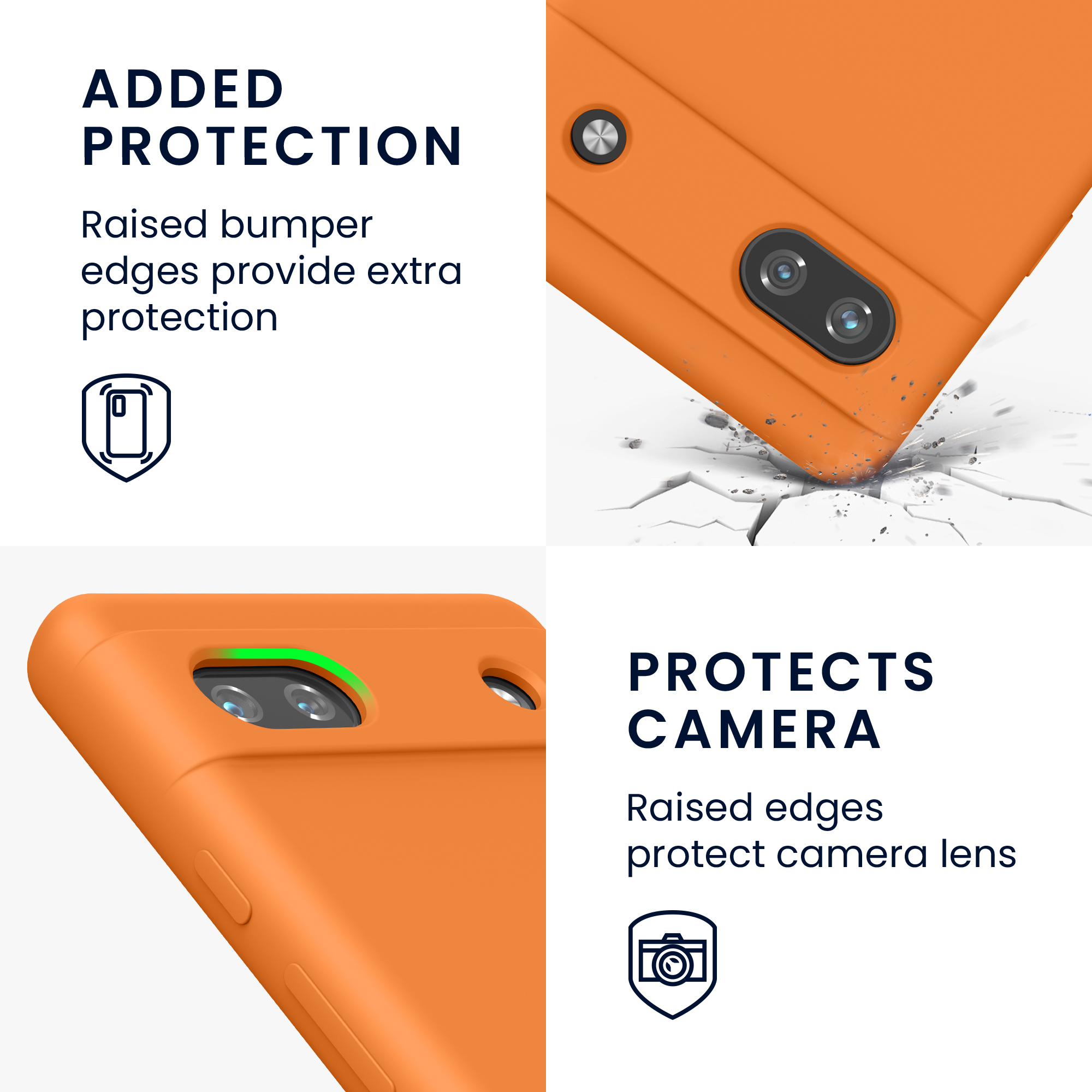 Pouzdro pro Google Pixel 6a kwmobile silikonové - ovocná oranžová