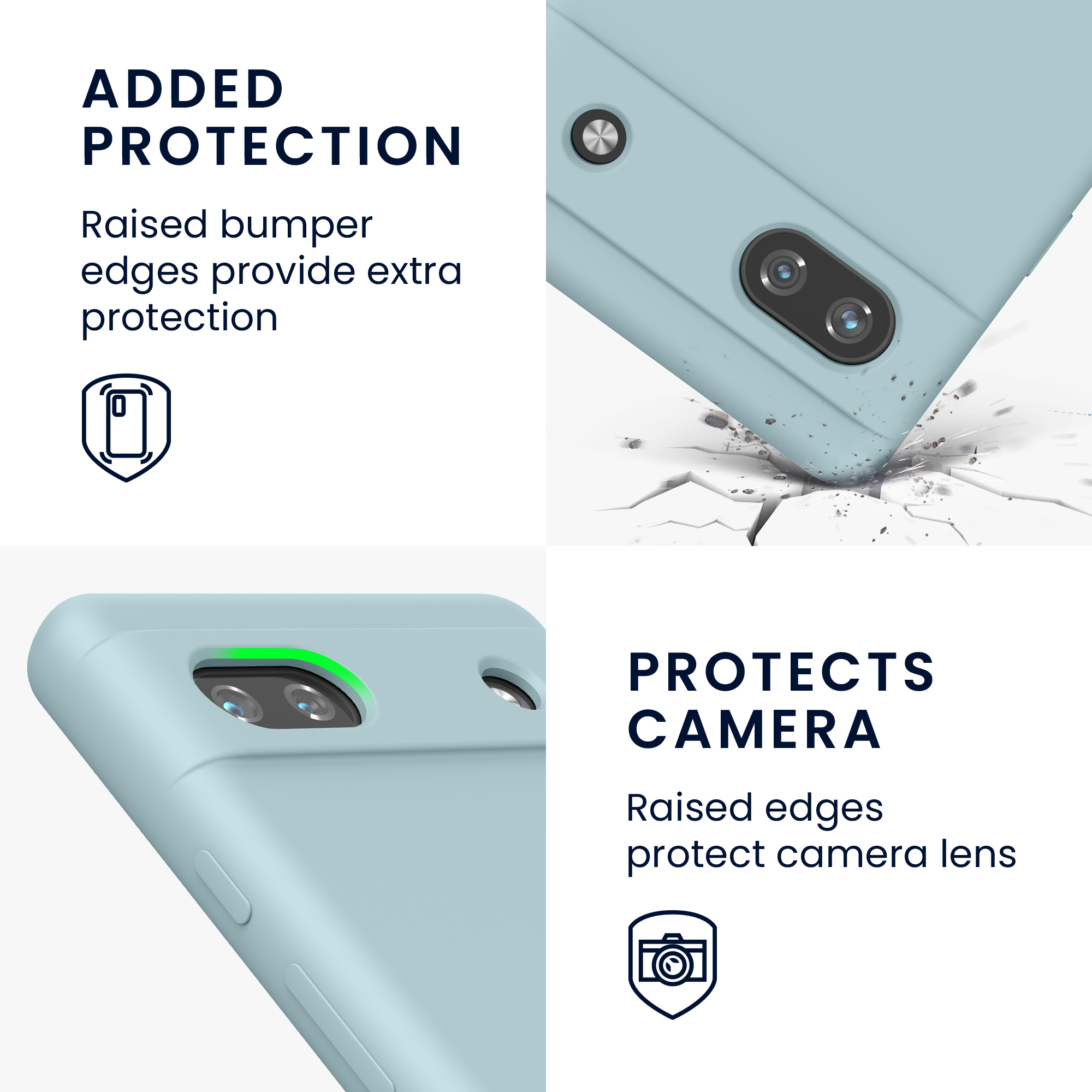 Pouzdro pro Google Pixel 6a kwmobile silikonové - světle mátová