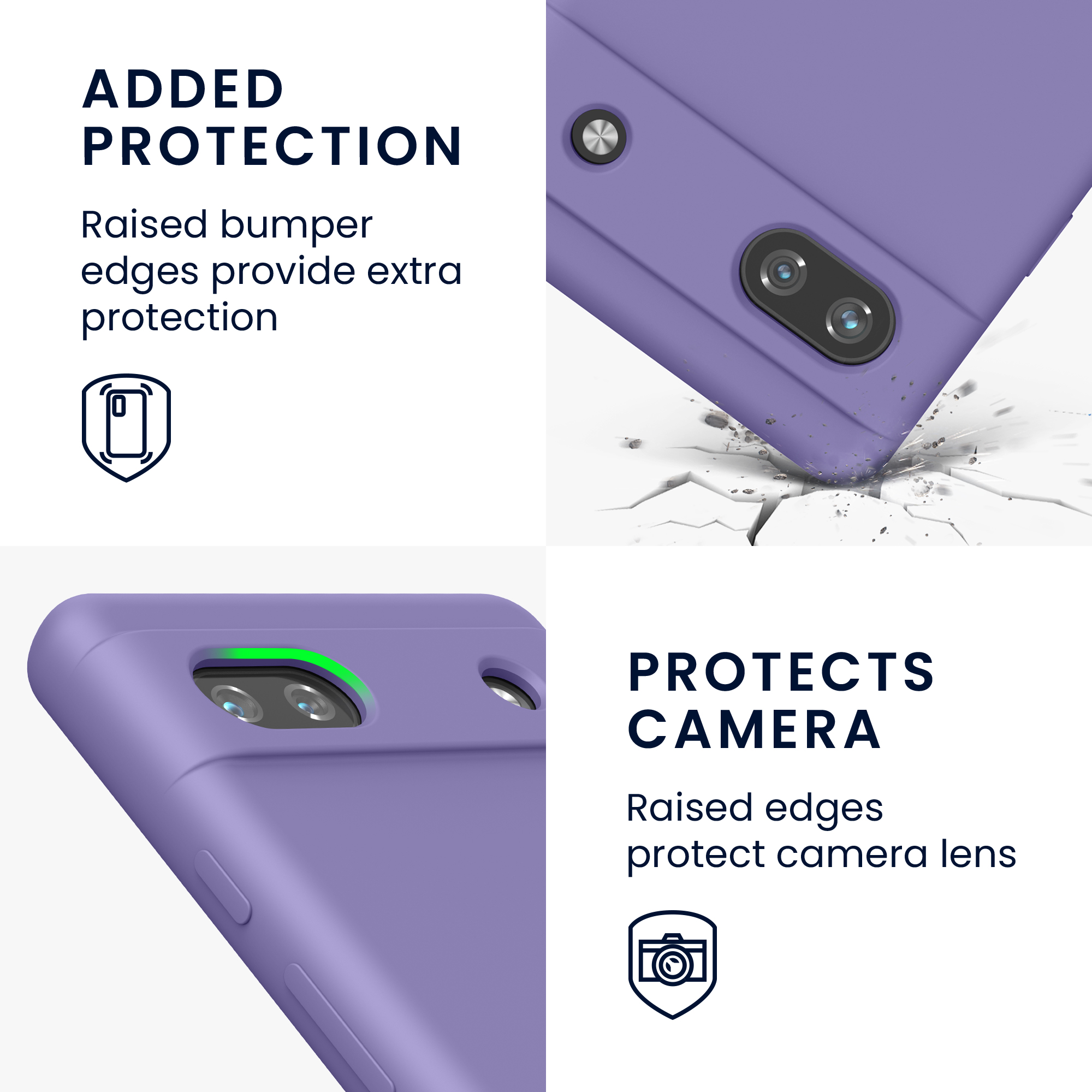 Pouzdro pro Google Pixel 6a kwmobile silikonové - fialová
