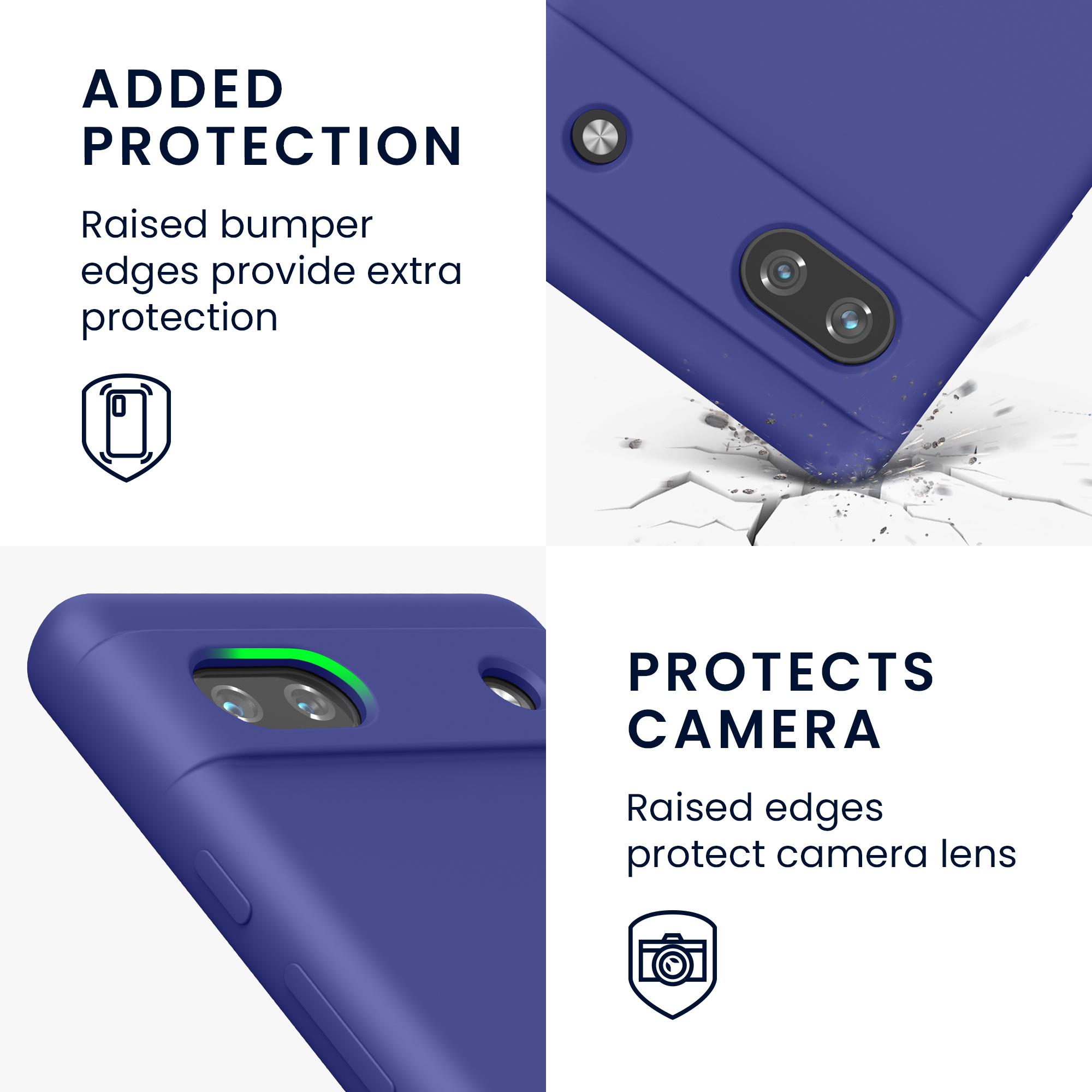 Pouzdro pro Google Pixel 6a kwmobile silikonové - modrofialová