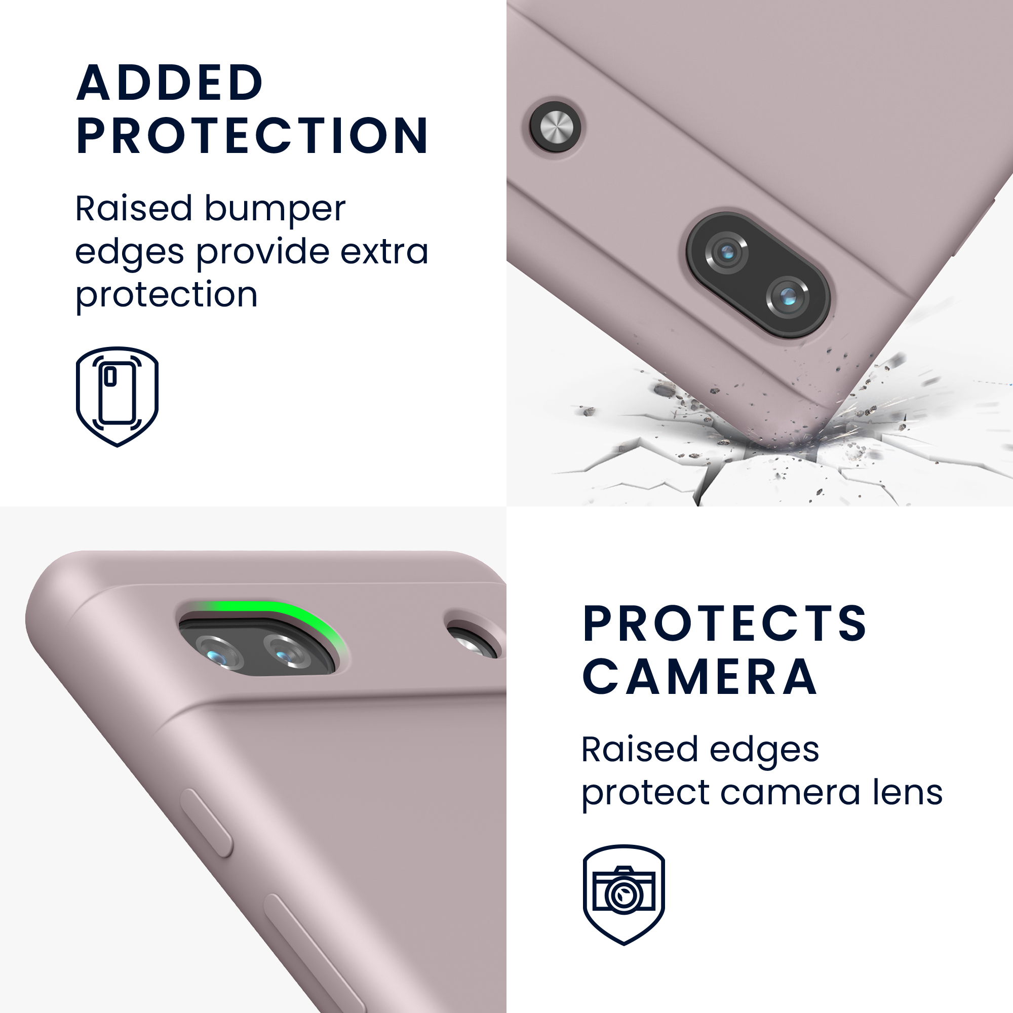 Pouzdro pro Google Pixel 6a kwmobile silikonové - světle fialová