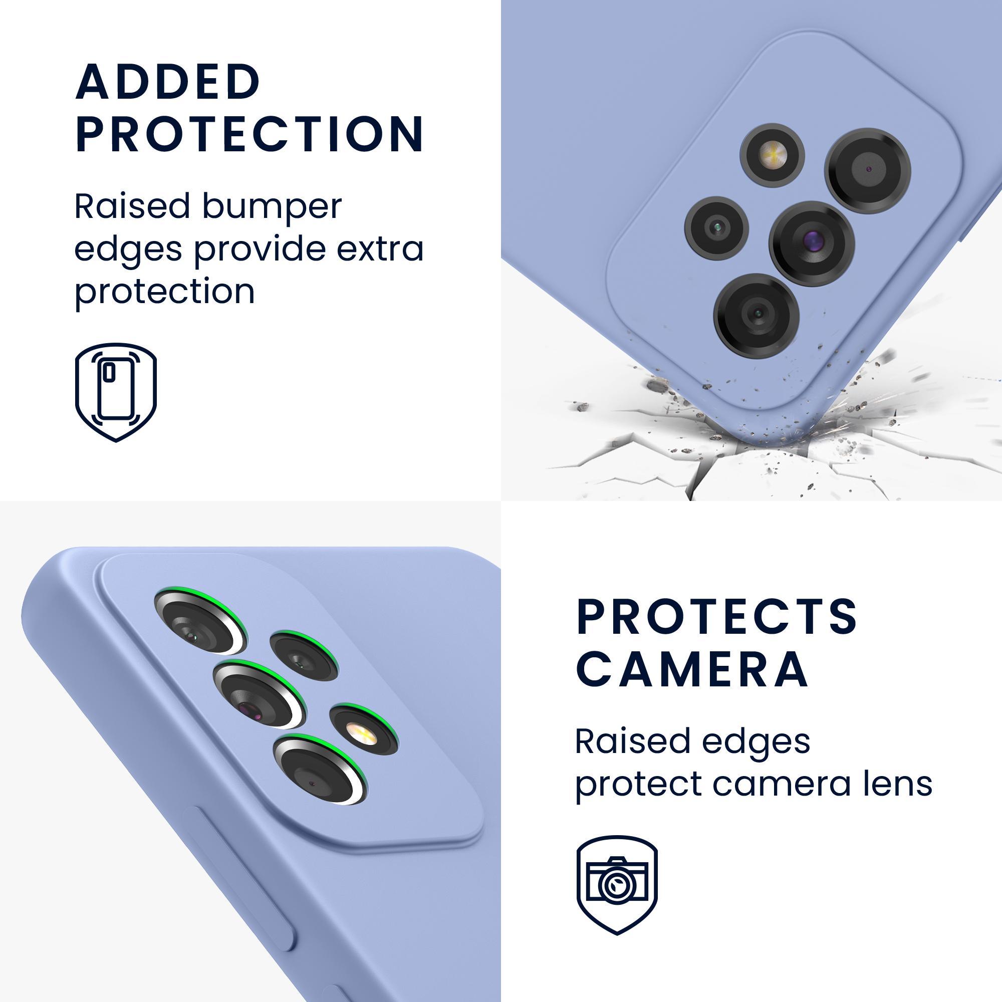 Kryt na mobil Samsung Galaxy A53 5G kwmobile TPU Light Blue Matte