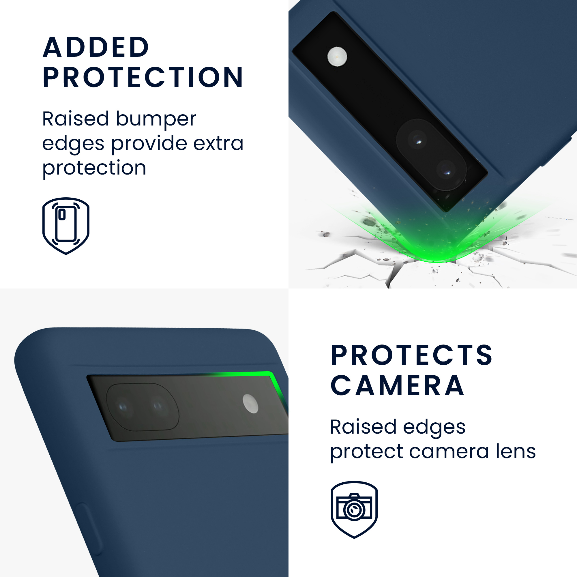 Pouzdro pro Google Pixel 6a kwmobile tenké ochranné silikonové - námořnická modrá