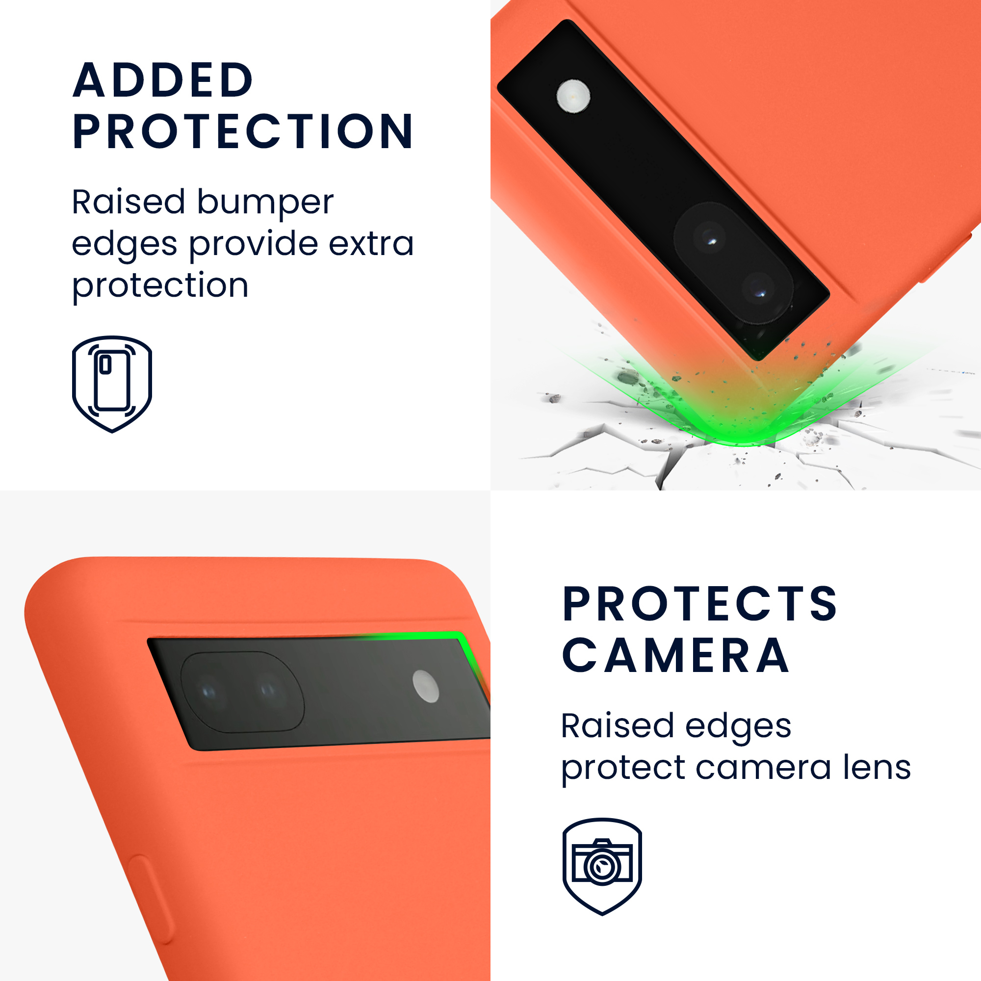 Pouzdro pro Google Pixel 6a kwmobile tenké ochranné silikonové - sytá korálová