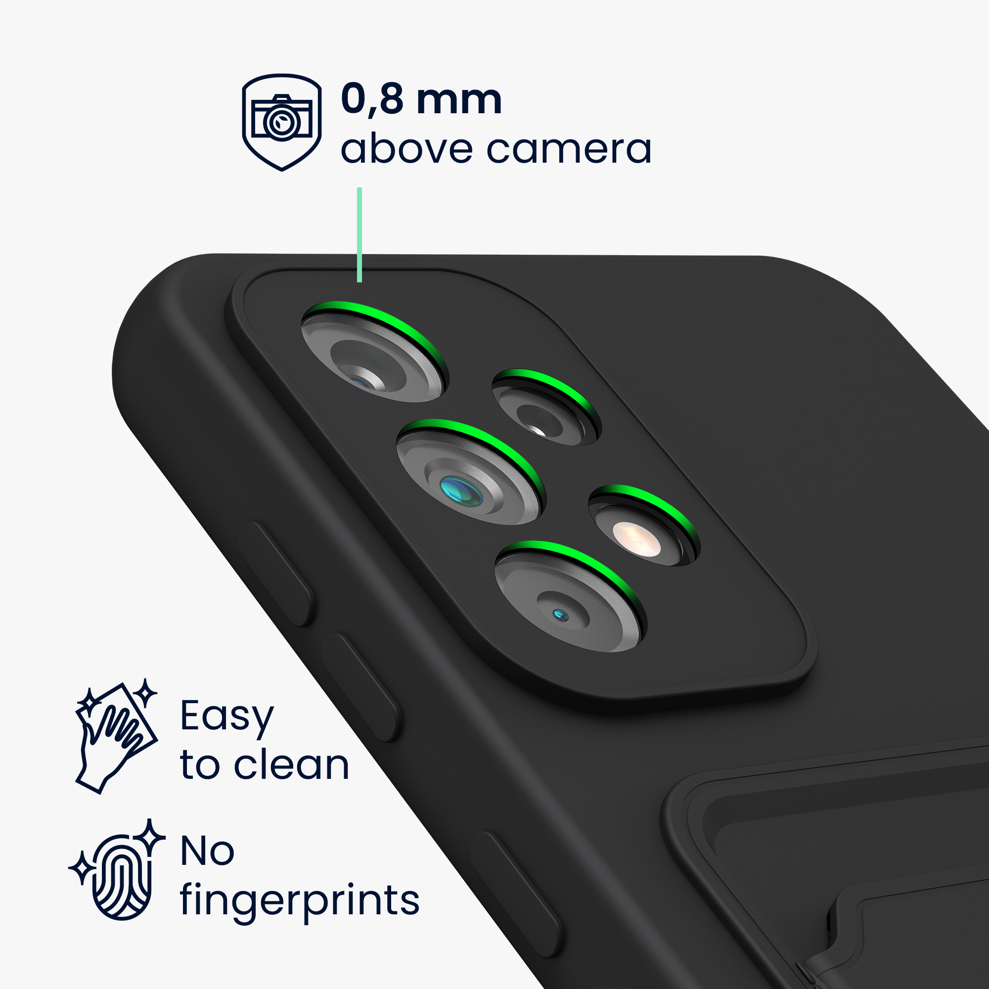 Kryt na mobil Samsung Galaxy A33 5G kwmobile TPU s přihrádkou na kartu Černá